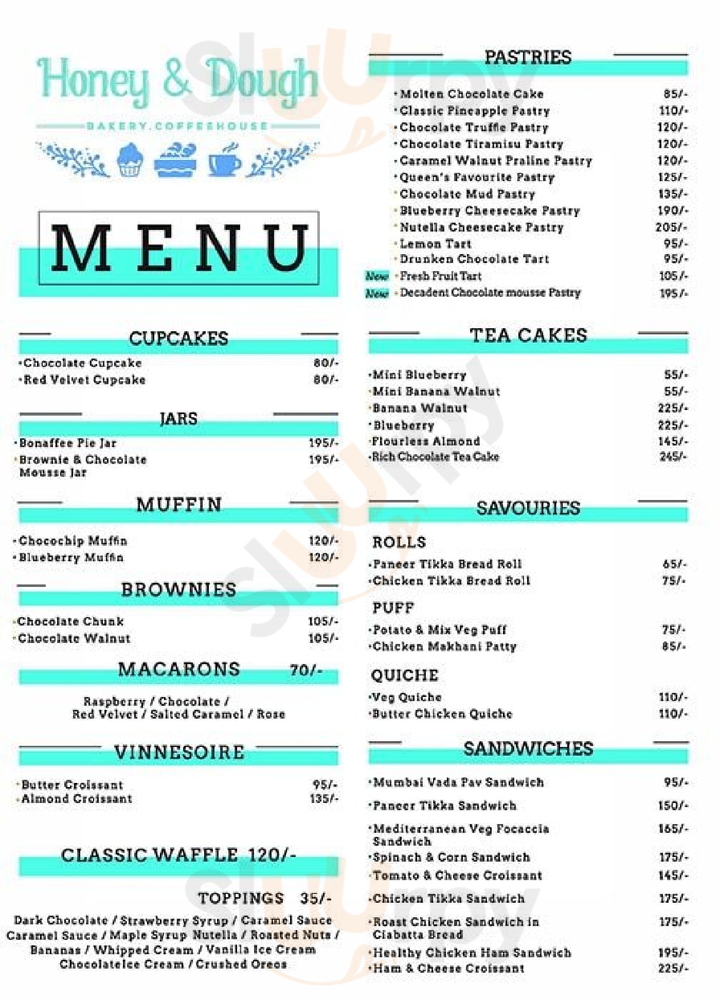 Honey & Dough New Delhi Menu - 1