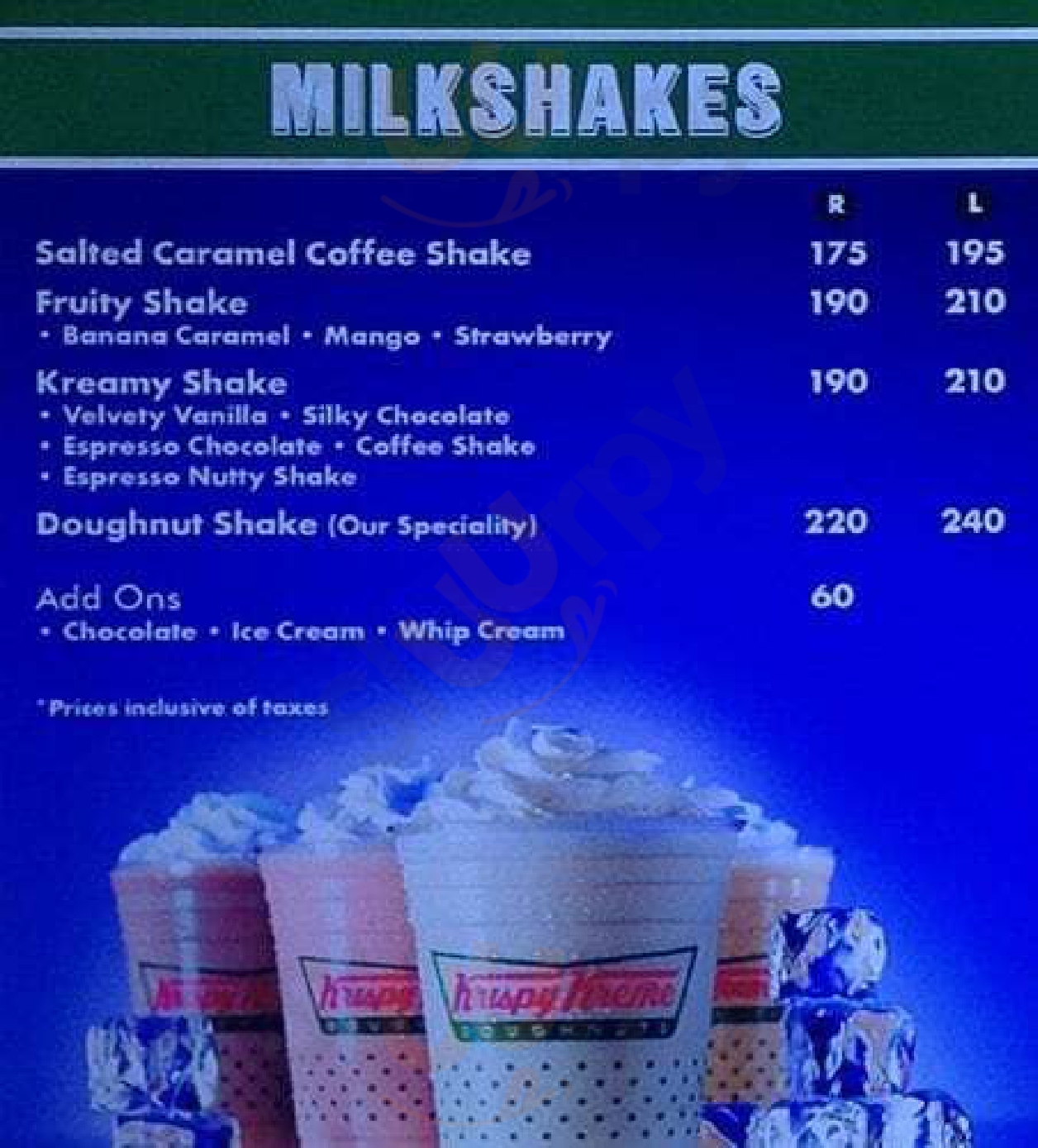 Krispy Kreme Mumbai Menu - 1