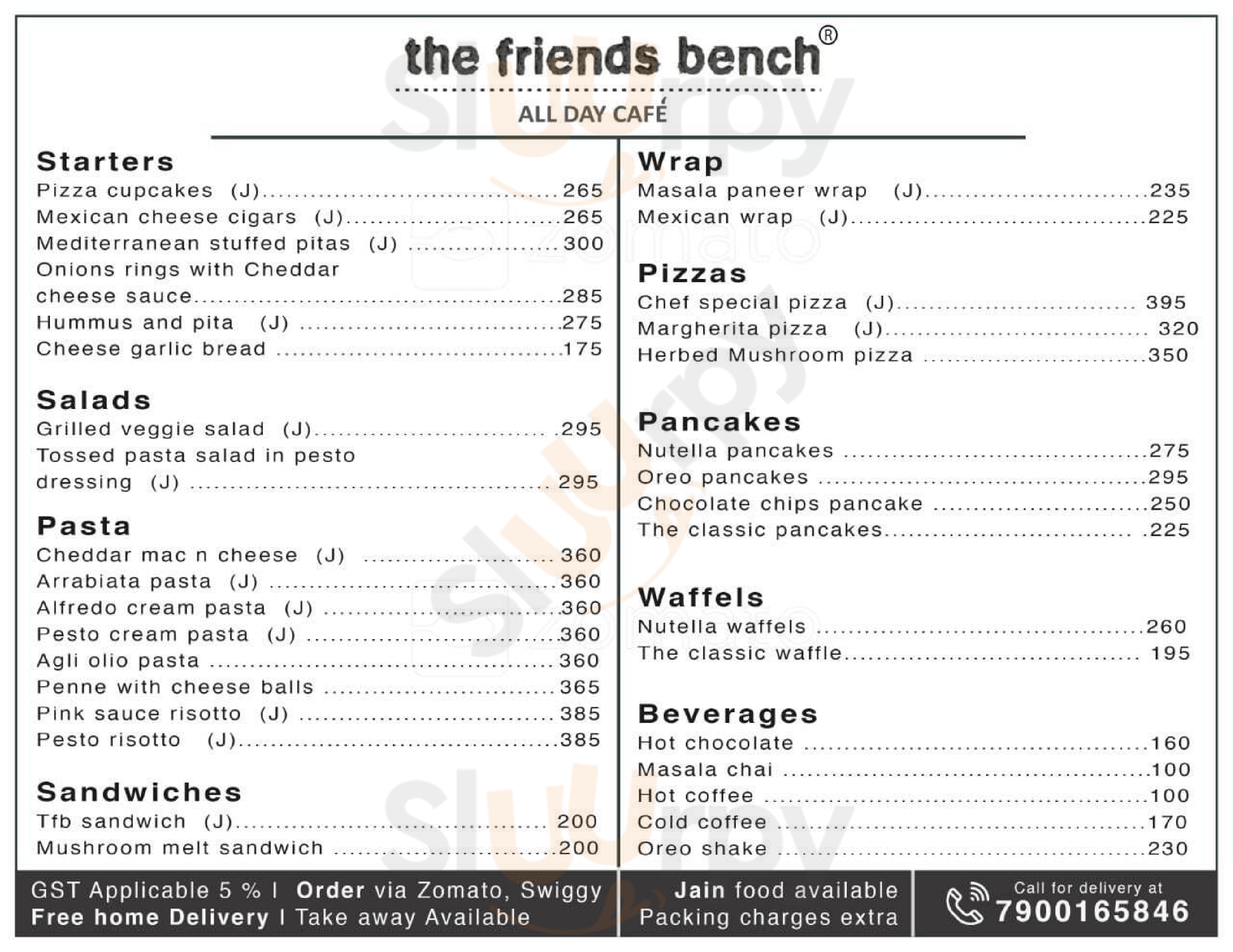 The Friends Bench All Day Cafe Mumbai Menu - 1