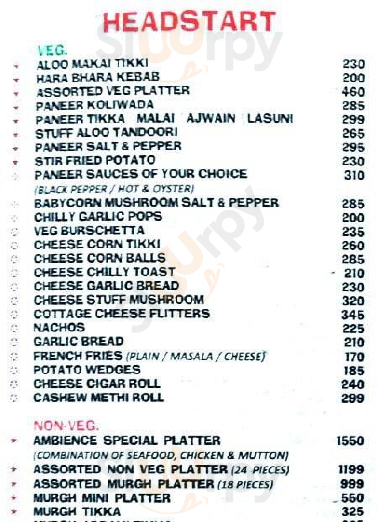 Ambience Mumbai Menu - 1