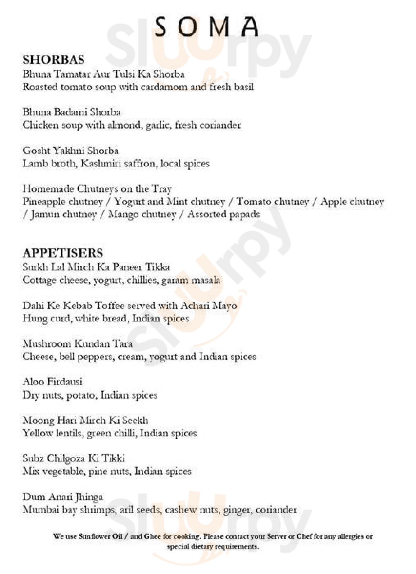 Soma Mumbai Menu - 1