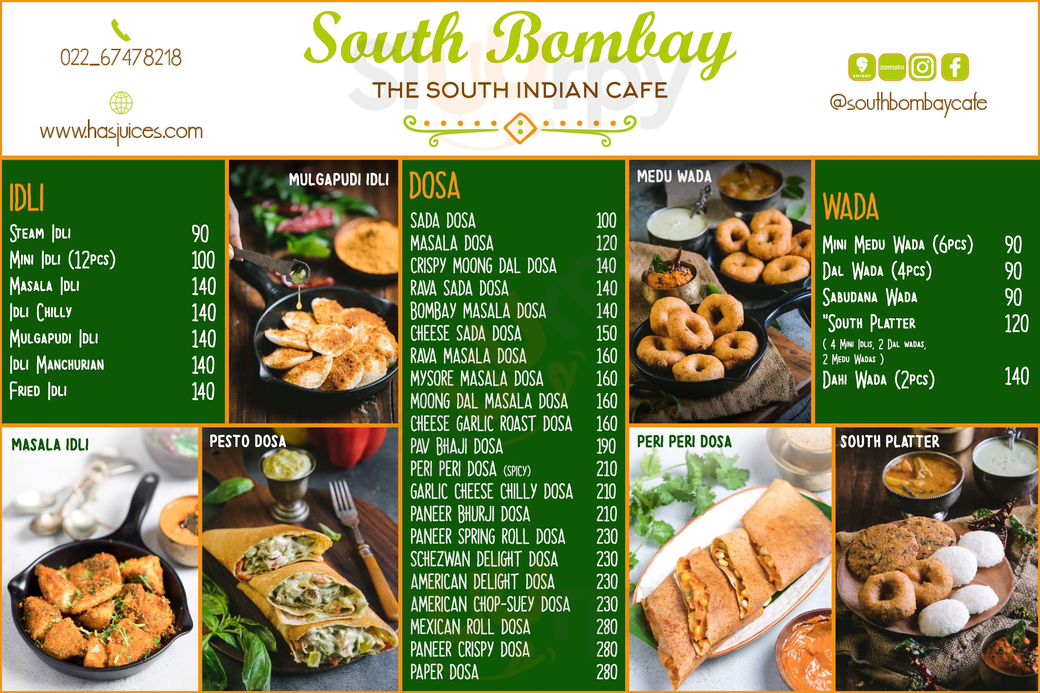 South Bombay Cafe Mumbai Menu - 1