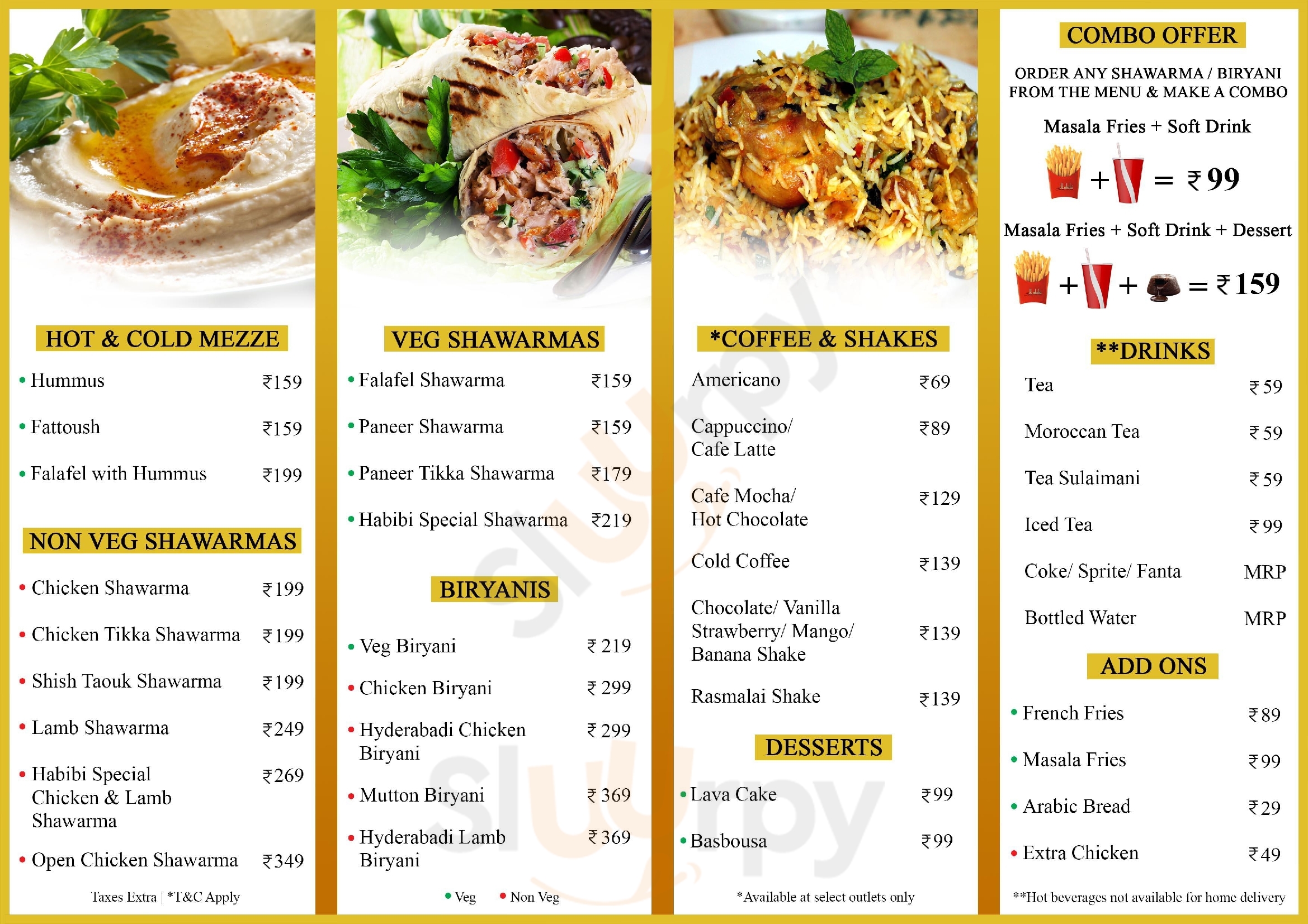 Habibi New Delhi Menu - 1