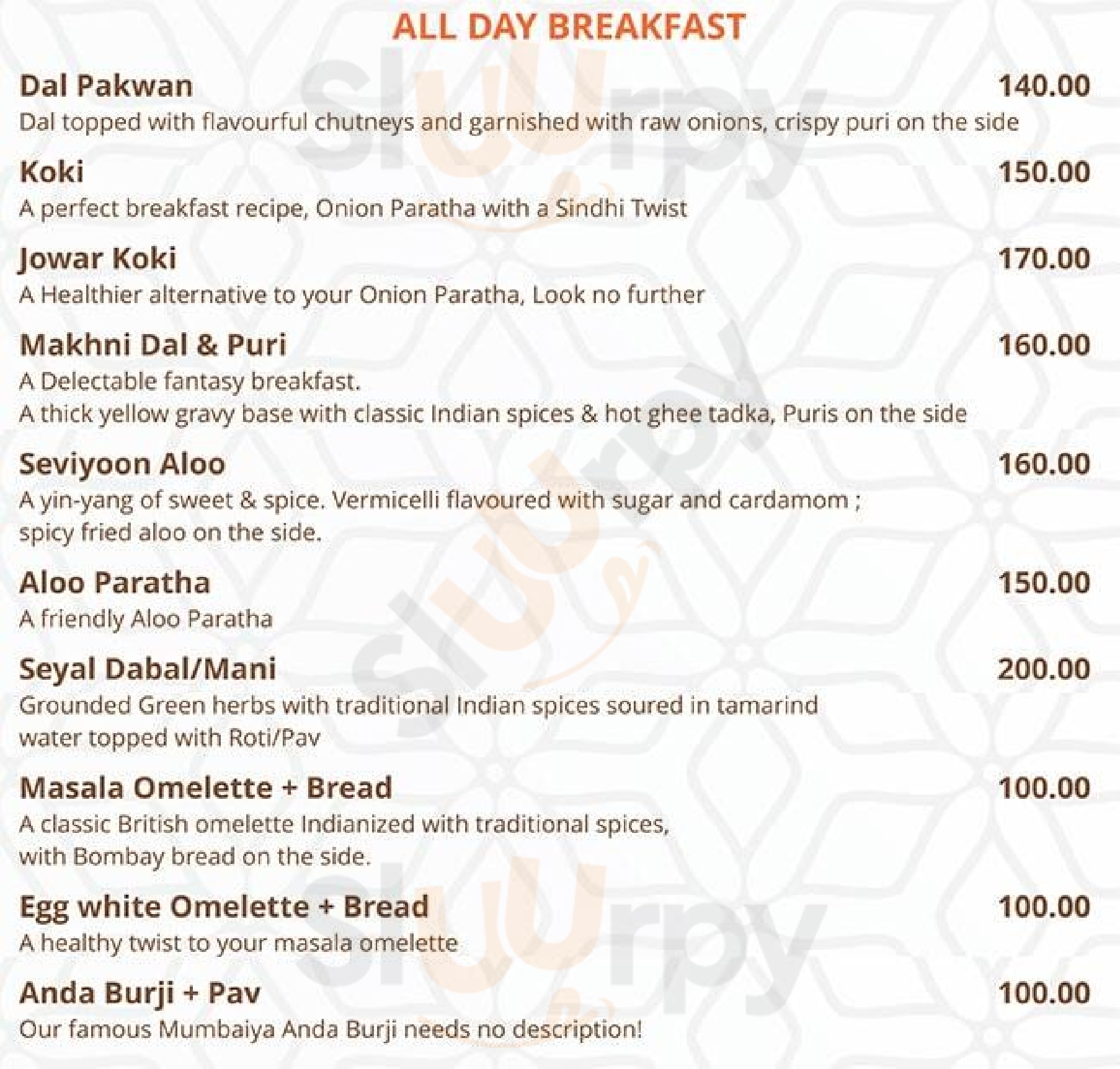 Sindhi Zaika Mumbai Menu - 1