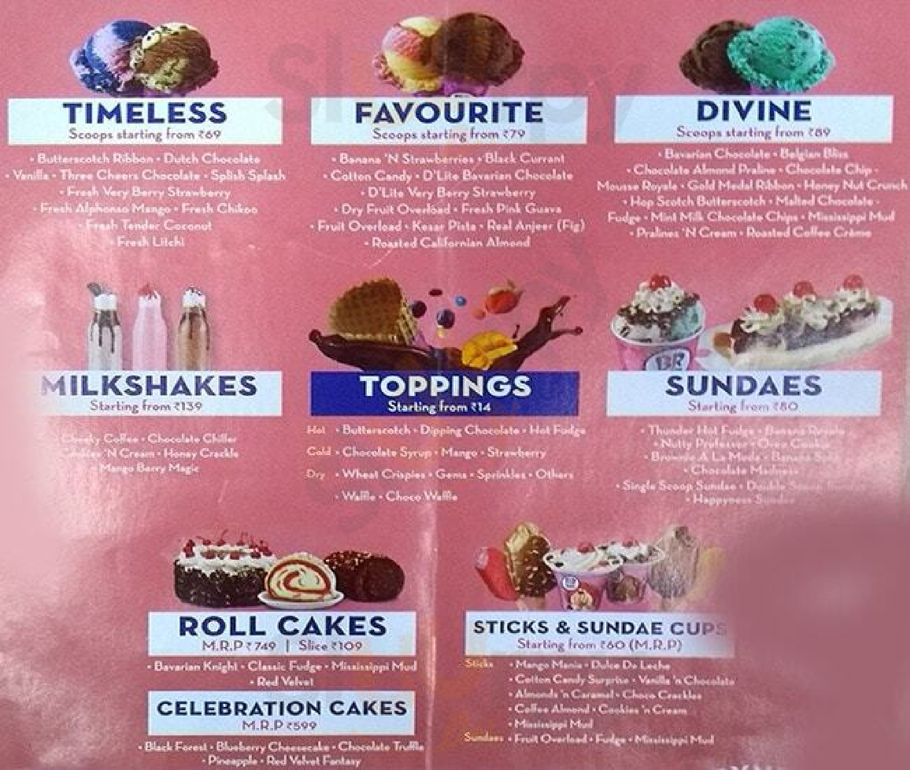 Baskin-robbins Mumbai Menu - 1