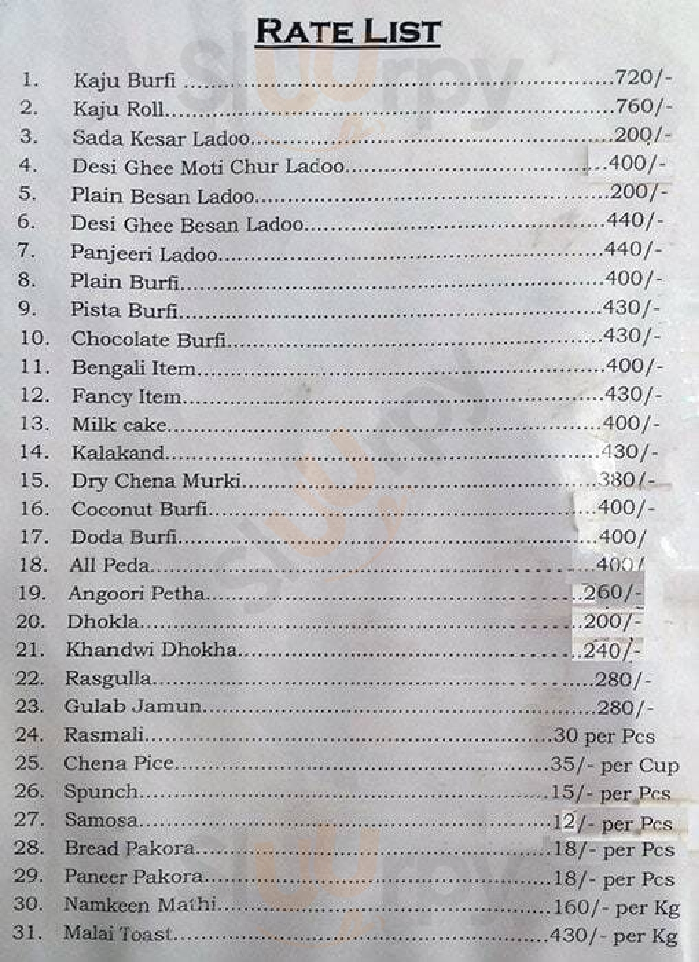 Om Bikaner New Delhi Menu - 1