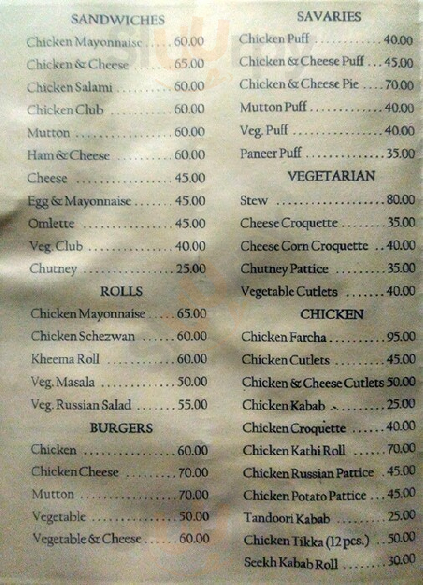 Roshni Food Point Mumbai Menu - 1