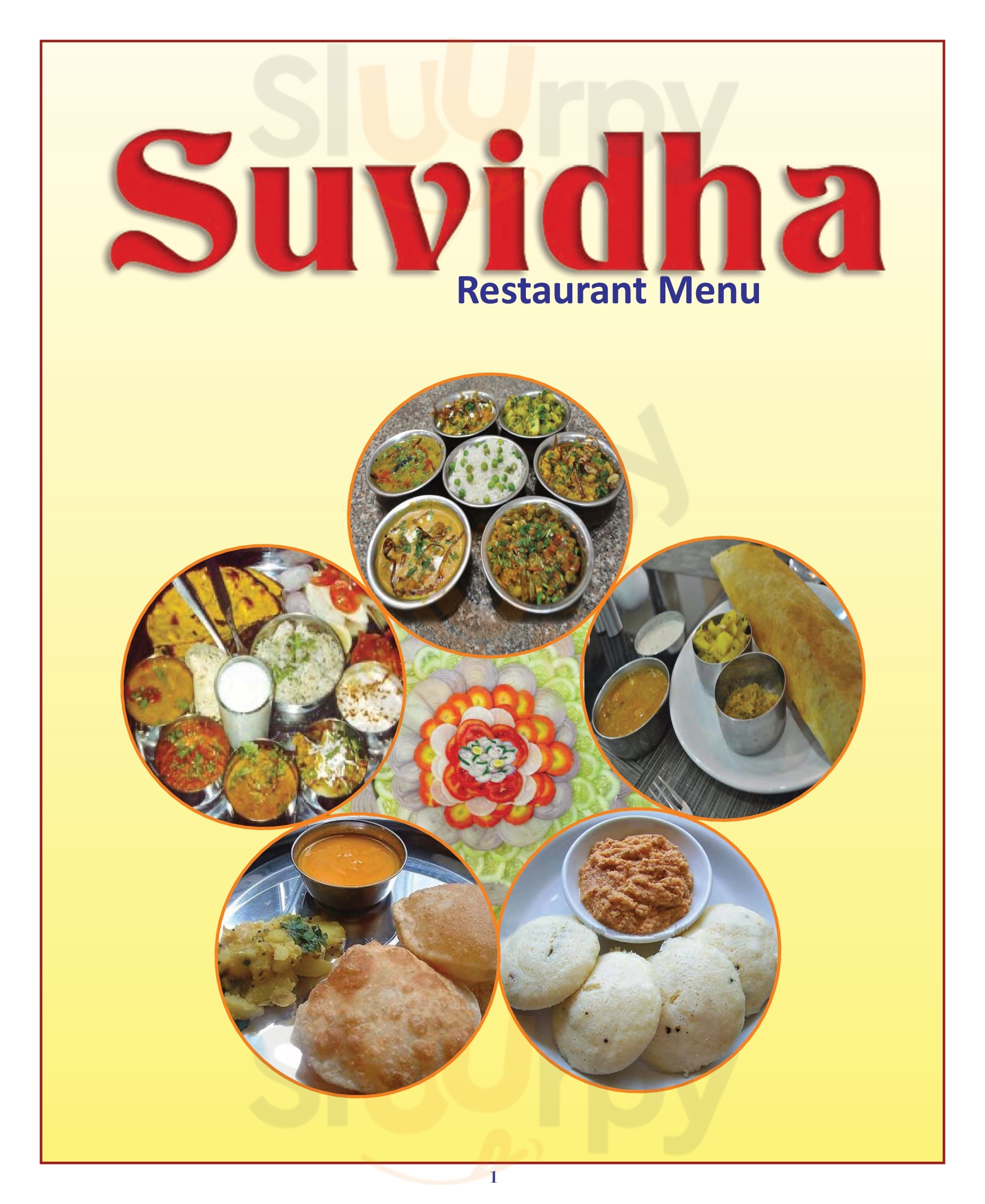 Suvidha Restaurant New Delhi Menu - 1