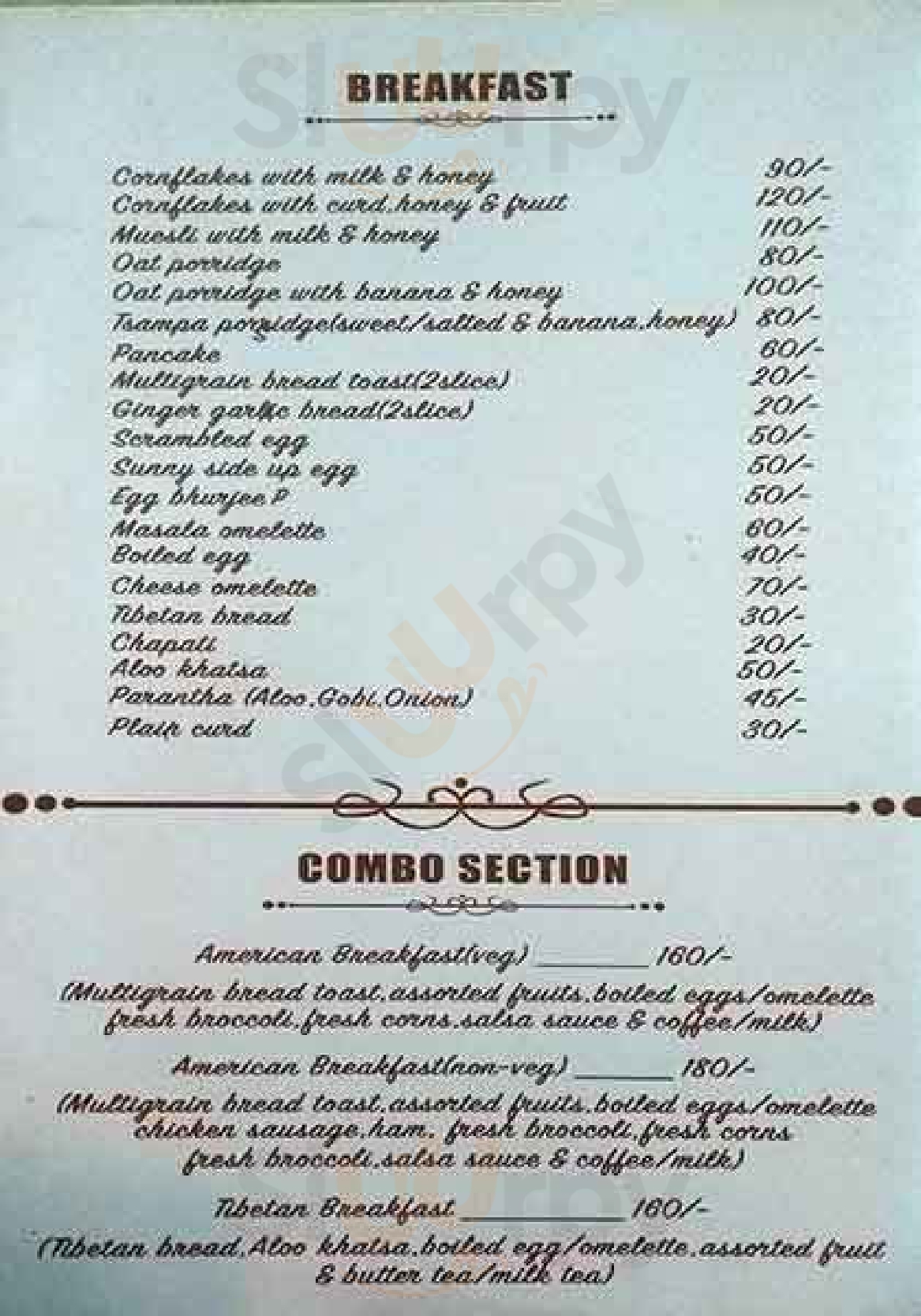 Yamuna Cafe New Delhi Menu - 1