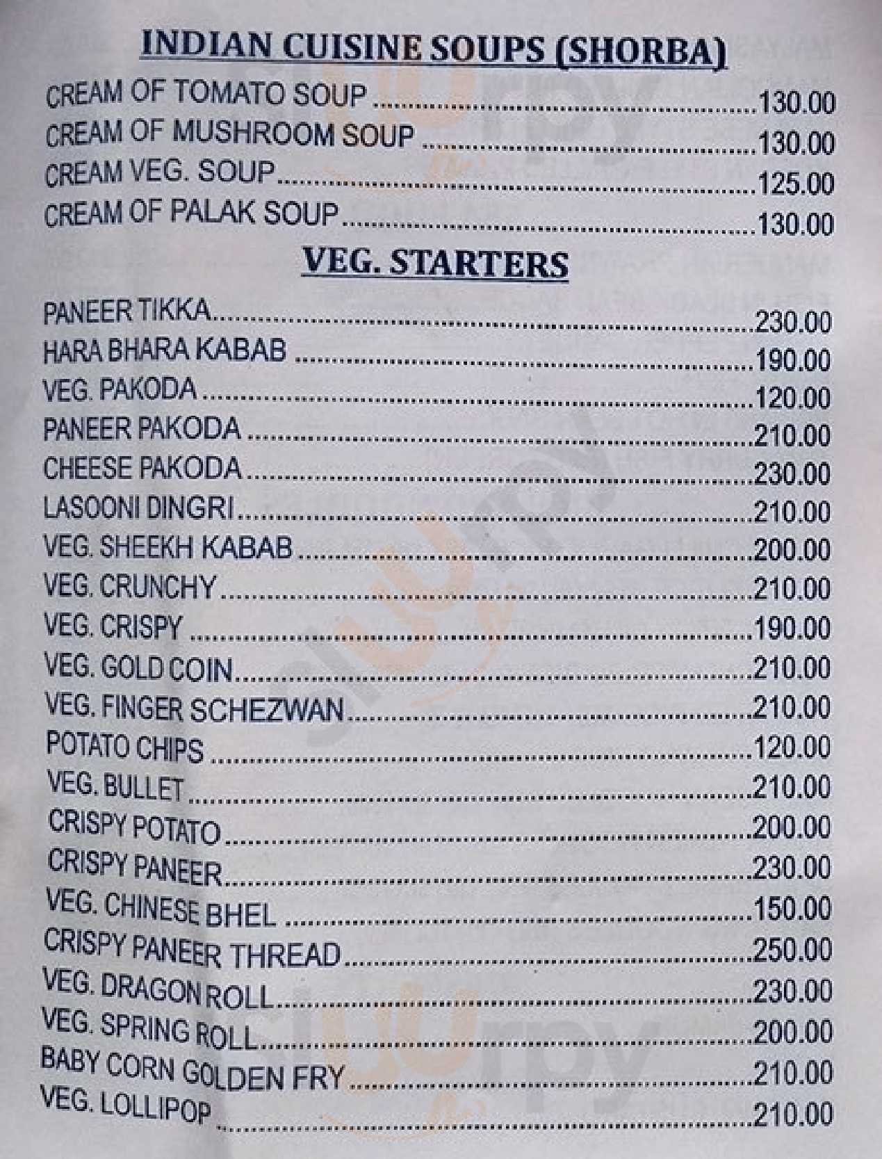 Raju's Kitchen Mumbai Menu - 1