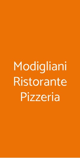 Ristorante Modigliani, Prato