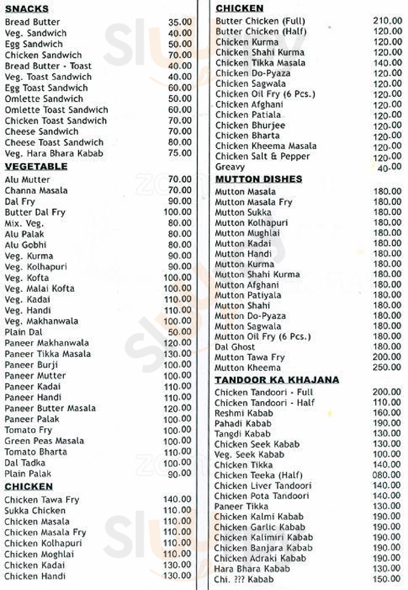 Gurukrupa Restaurant & Bar Mumbai Menu - 1