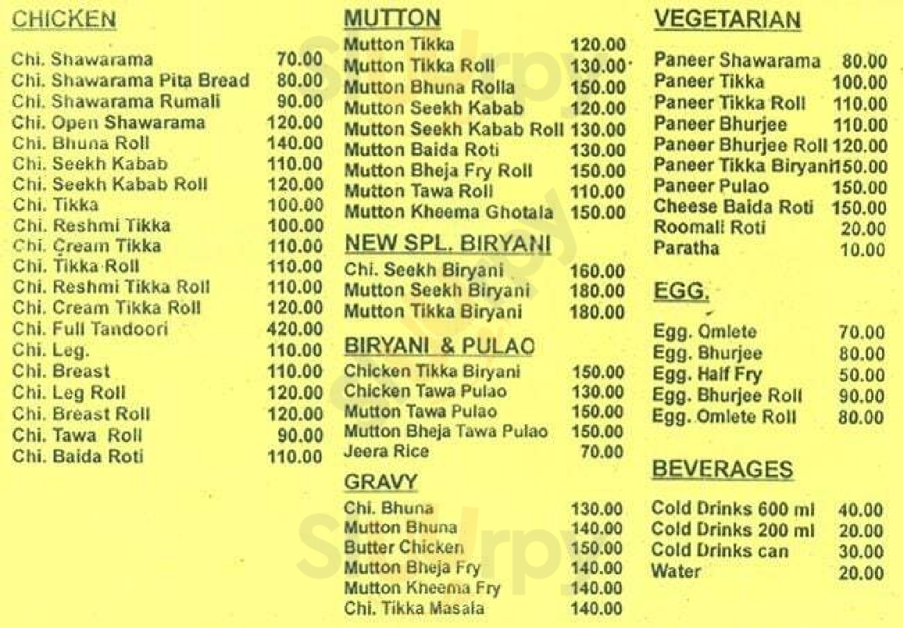 Apna Fast Food Centre Mumbai Menu - 1