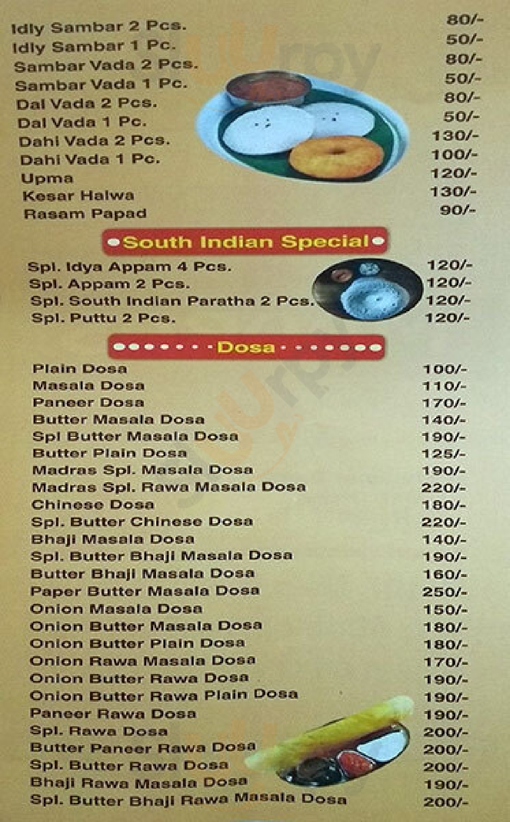 Madras Dosa & Chinese Corner New Delhi Menu - 1