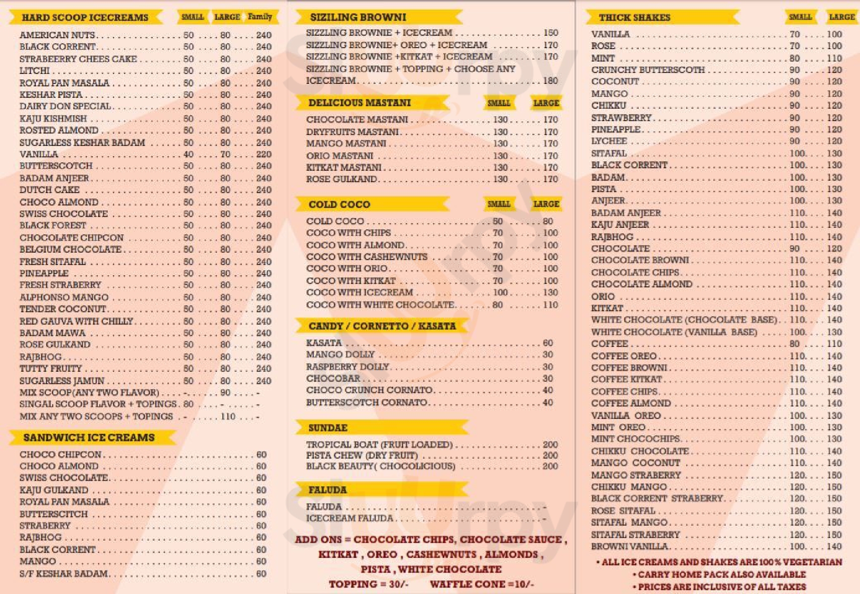 Dairy Don Mumbai Menu - 1