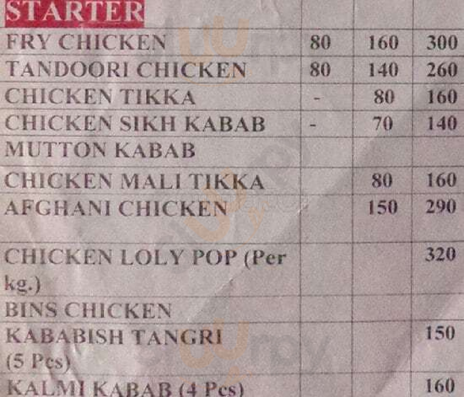 Khan Chicken Biryani New Delhi Menu - 1