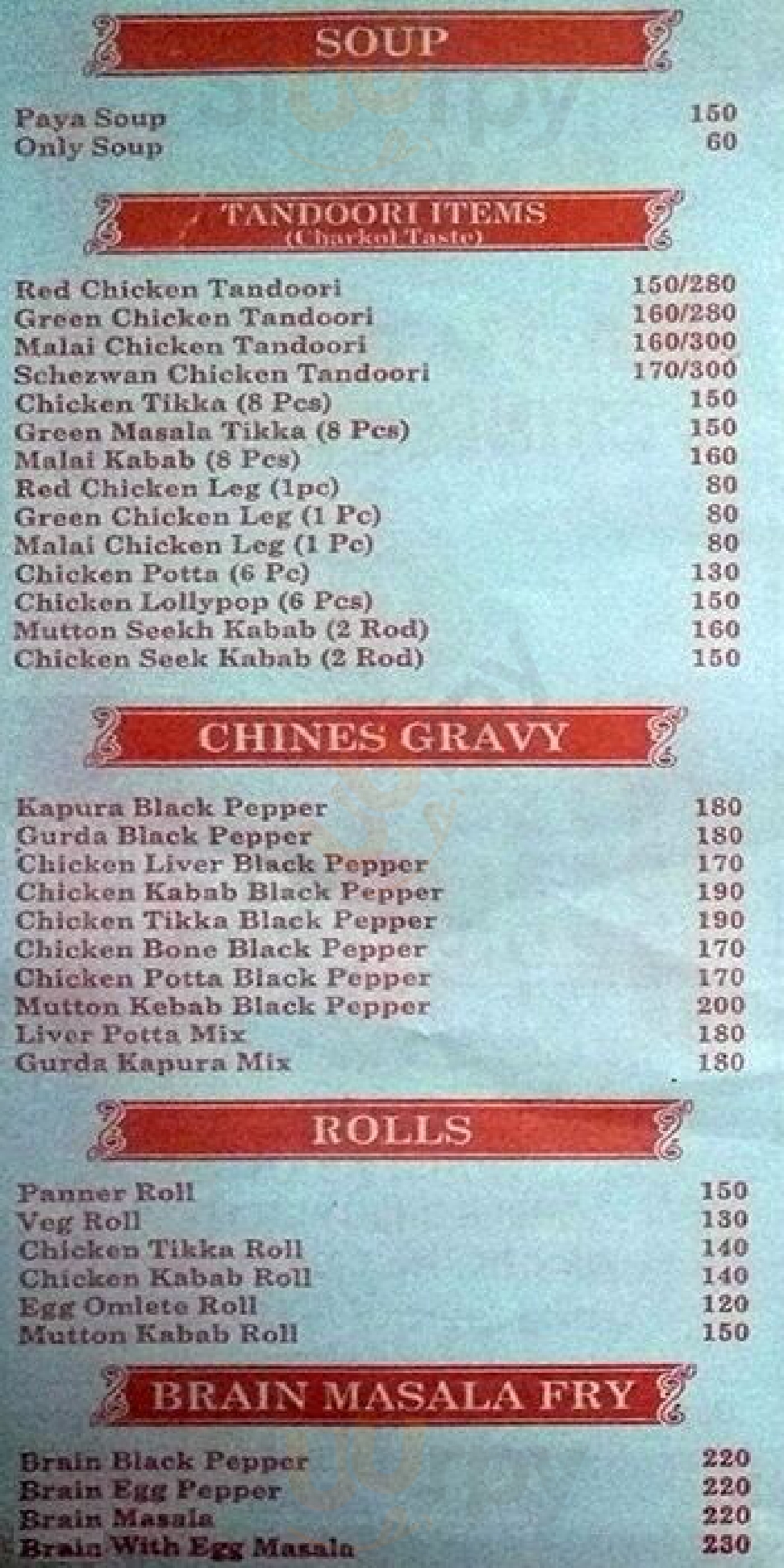 Raju Kabab Mumbai Menu - 1