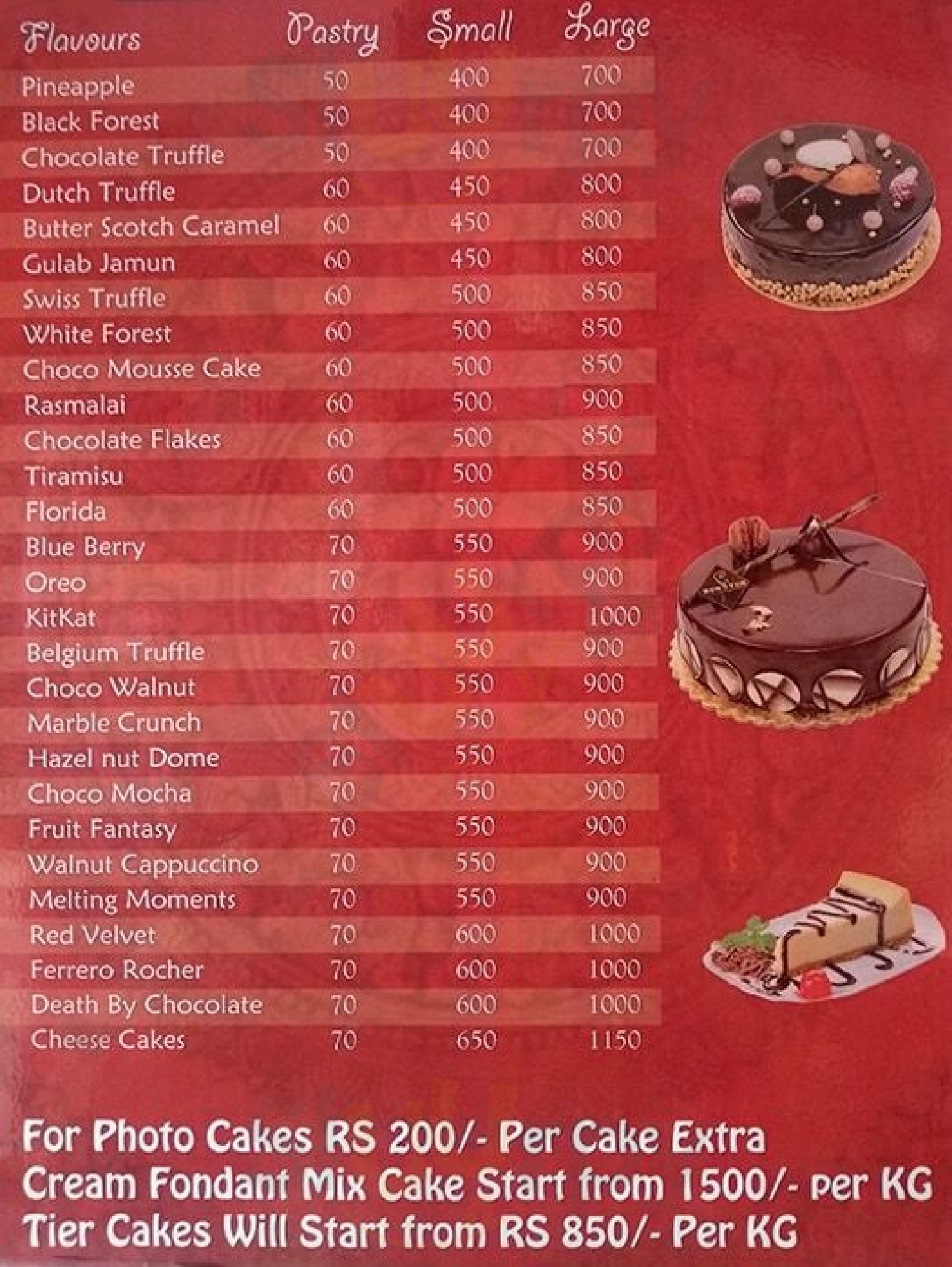 Cake Basket Menu, Andheri East, Mumbai- Updated 2023 - Food Menu Card -  Justdial