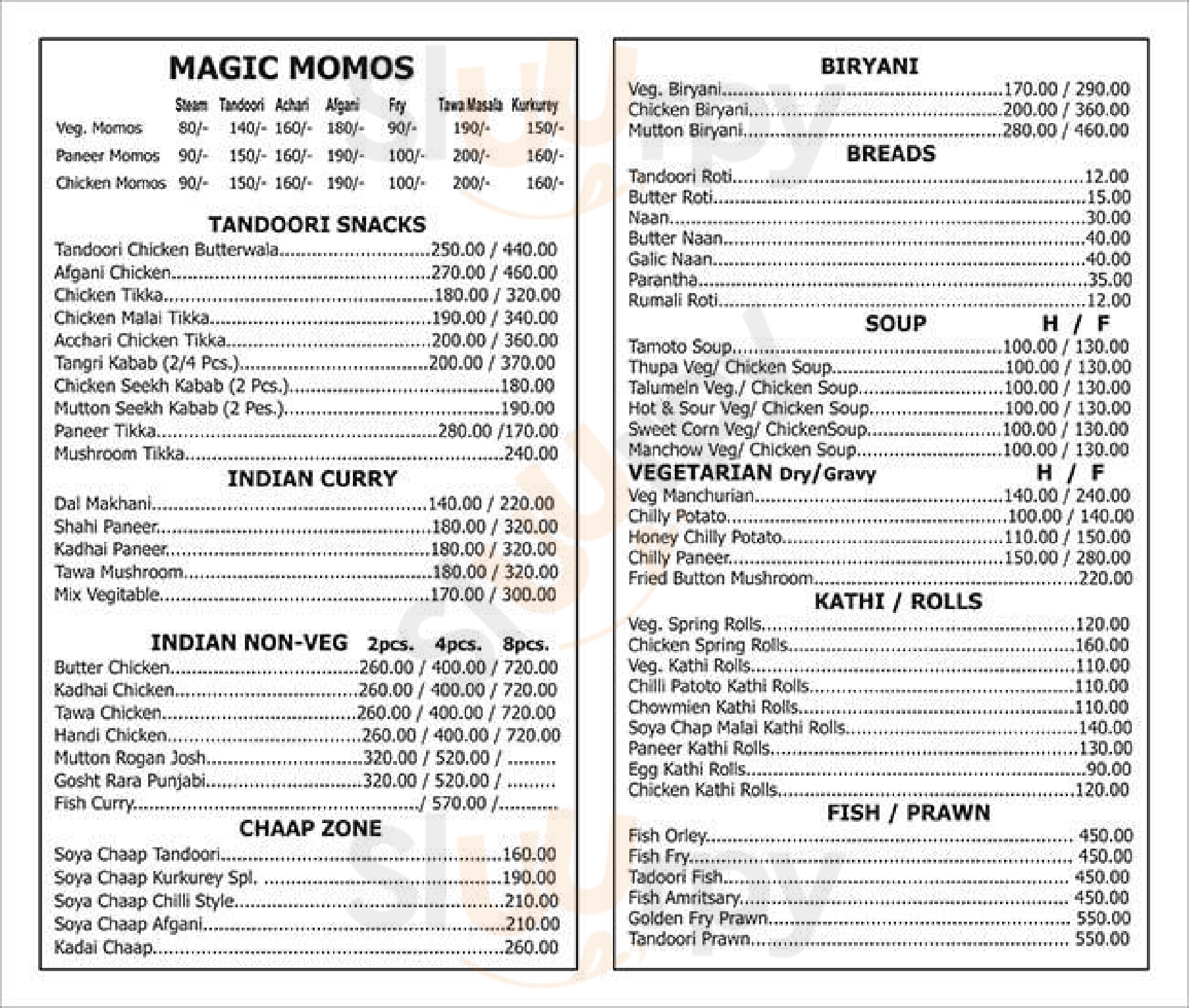 The China Town New Delhi Menu - 1