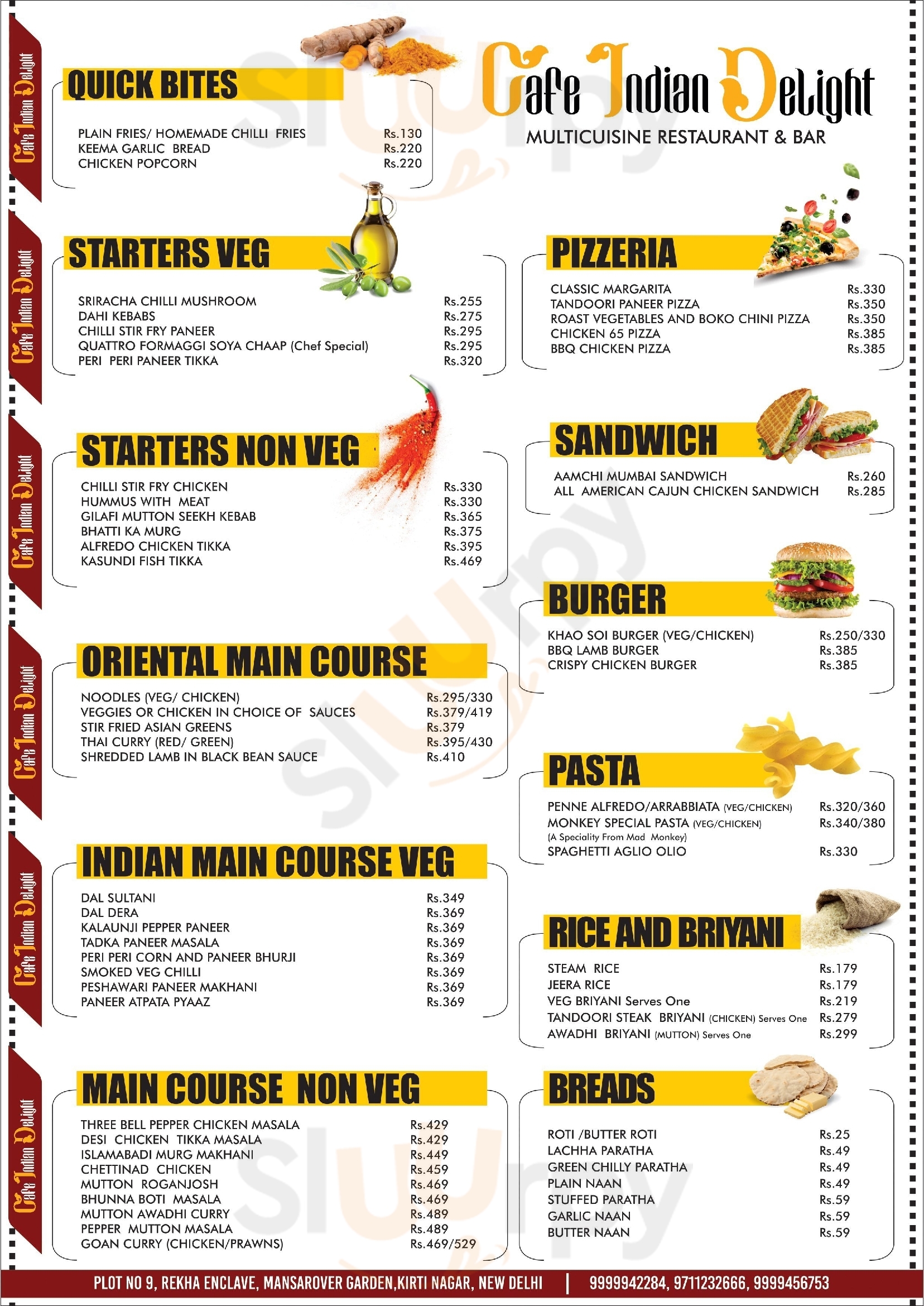 Cafe Indian Delight New Delhi Menu - 1