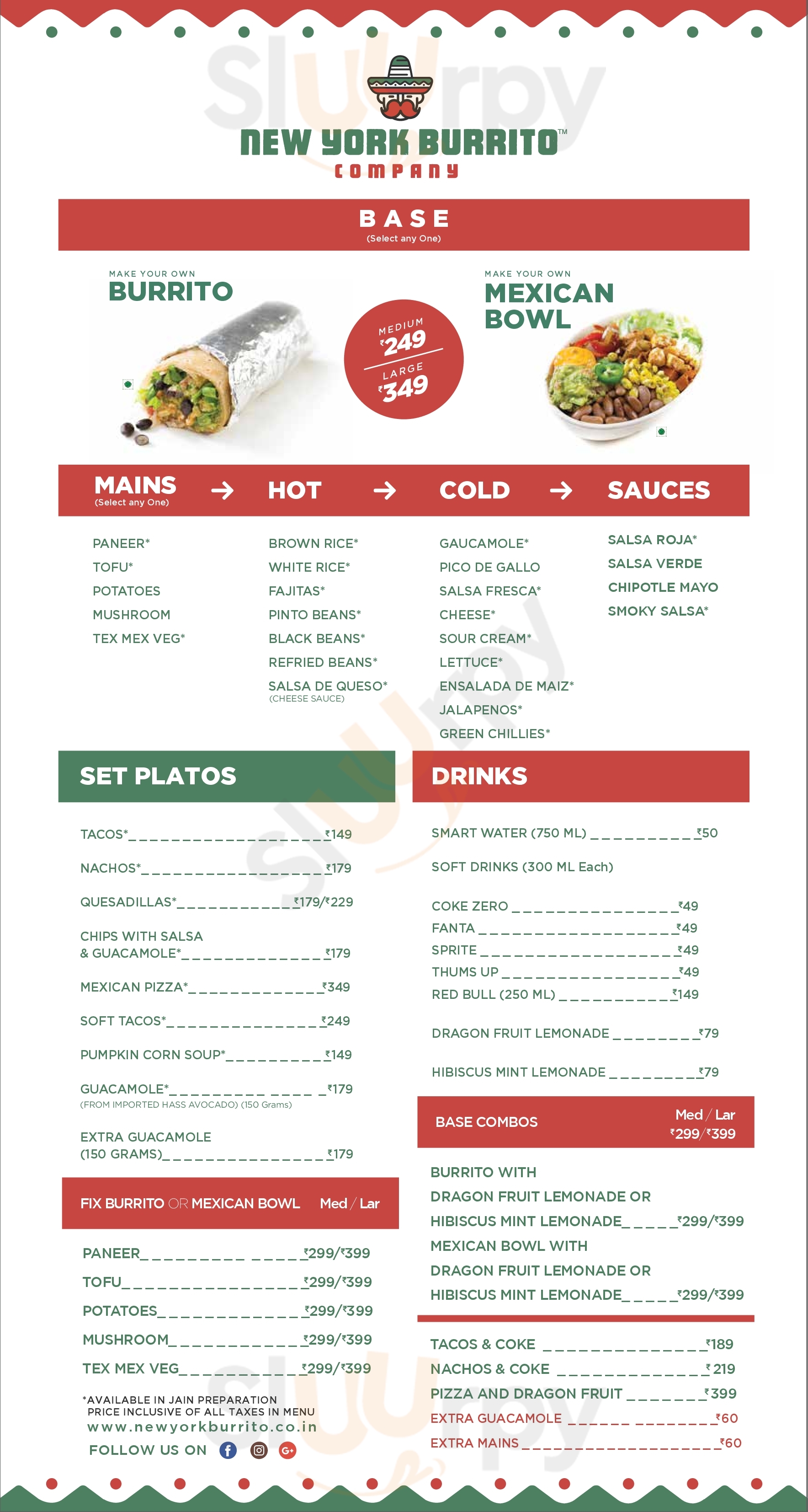 New York Burrito Mumbai Menu - 1