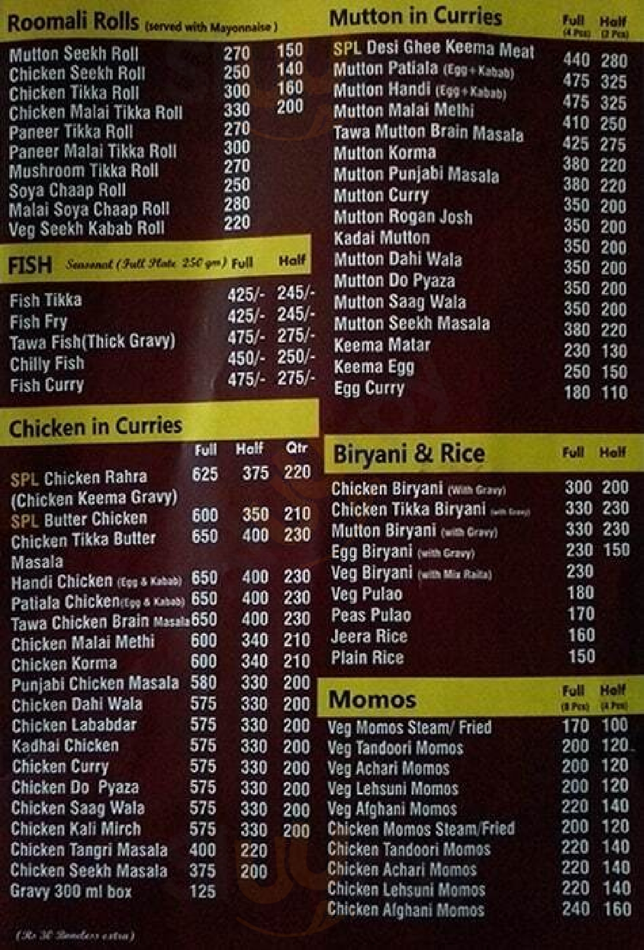 Hot Curries New Delhi Menu - 1