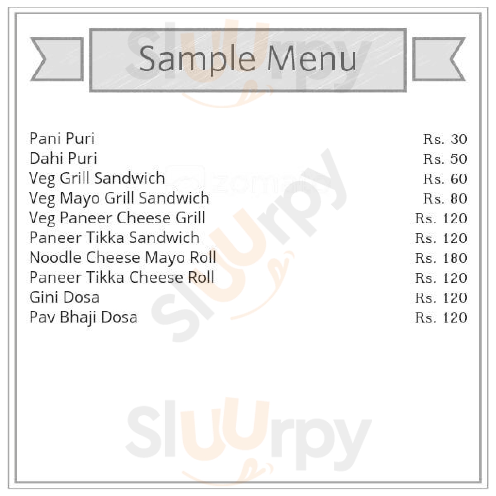 Eden Chaat Corner Mumbai Menu - 1