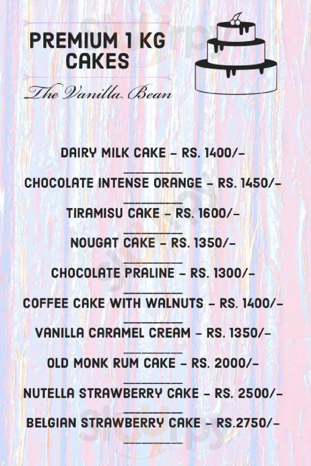 Karina's Cakes Mumbai Menu - 1