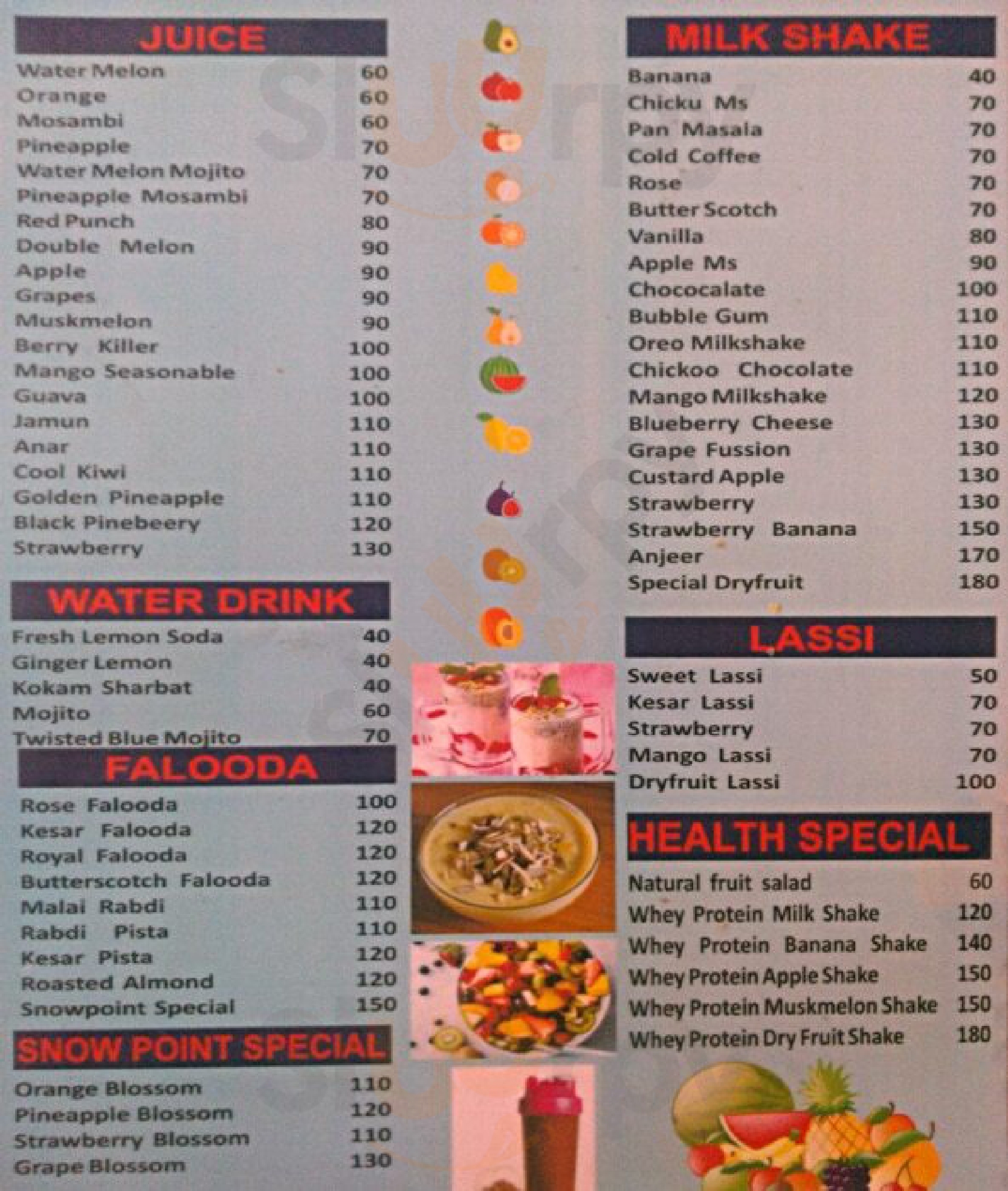 Snow Point Mumbai Menu - 1