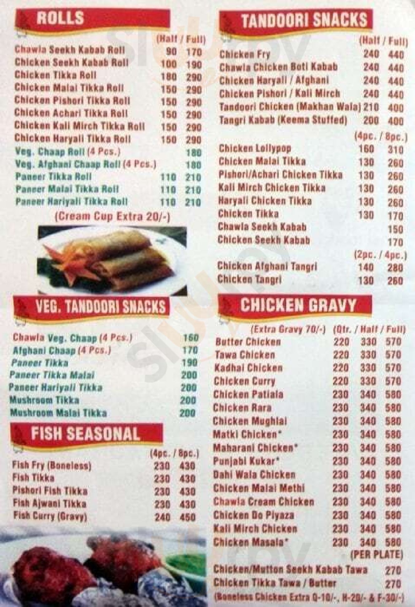 New Chawla Chicken New Delhi Menu - 1