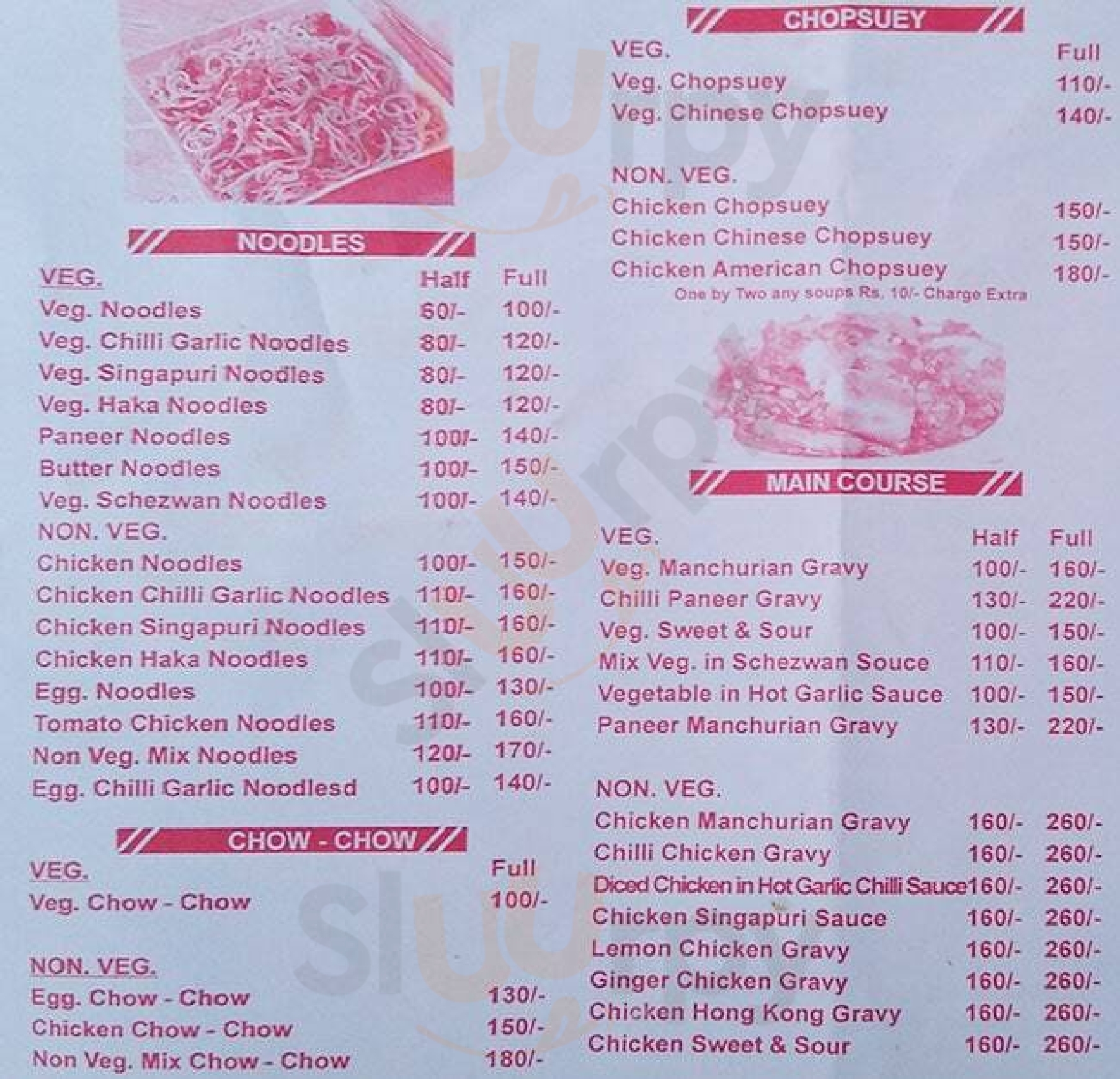 Chinese By Nature New Delhi Menu - 1