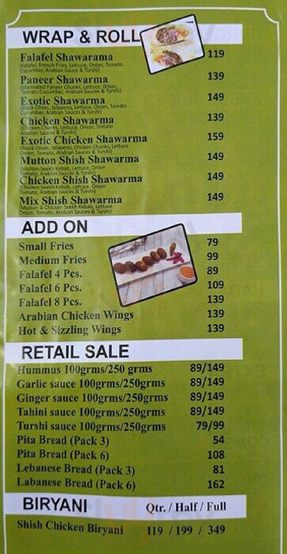 Shish Shawarma New Delhi Menu - 1