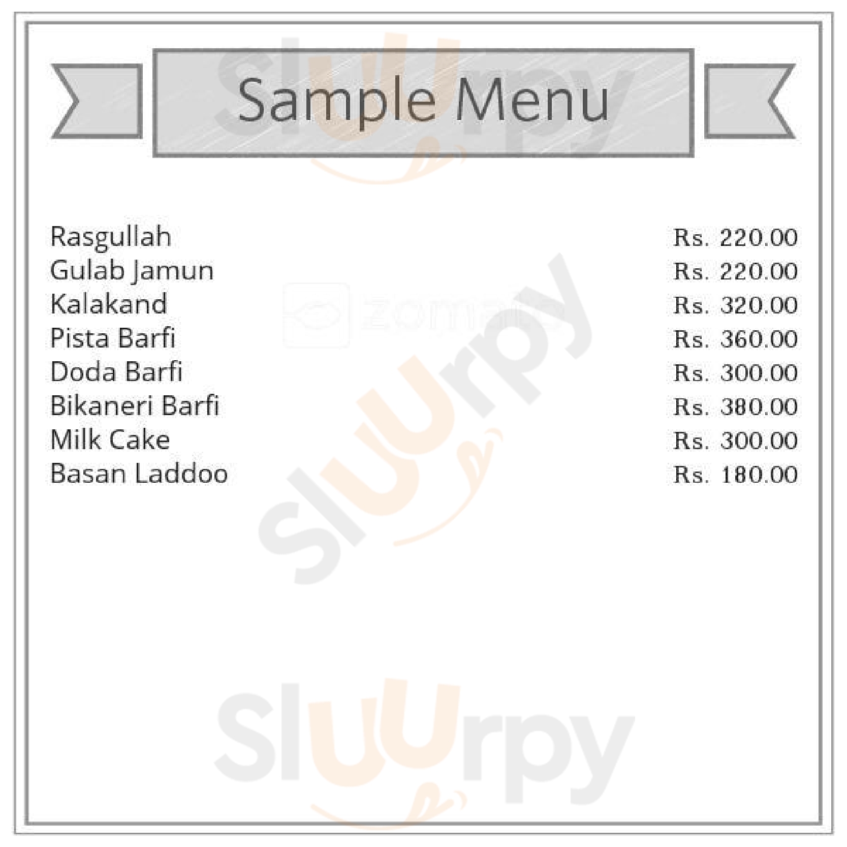 Aggarwal Sweets New Delhi Menu - 1