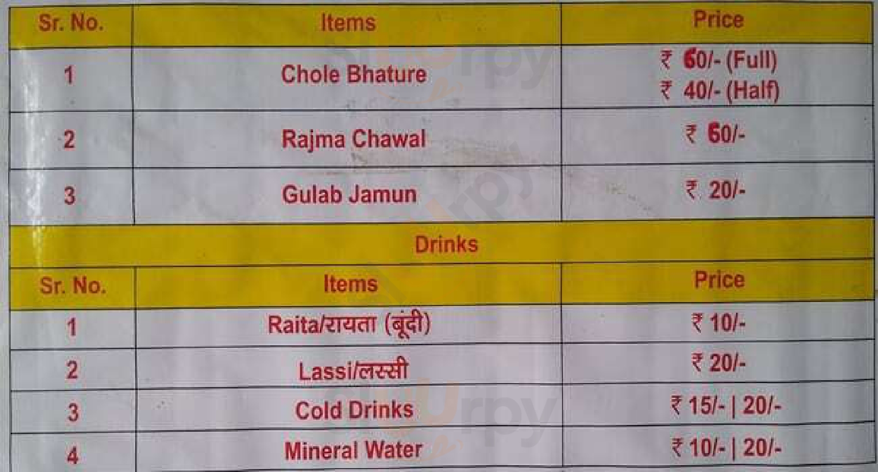 Om Corner New Delhi Menu - 1