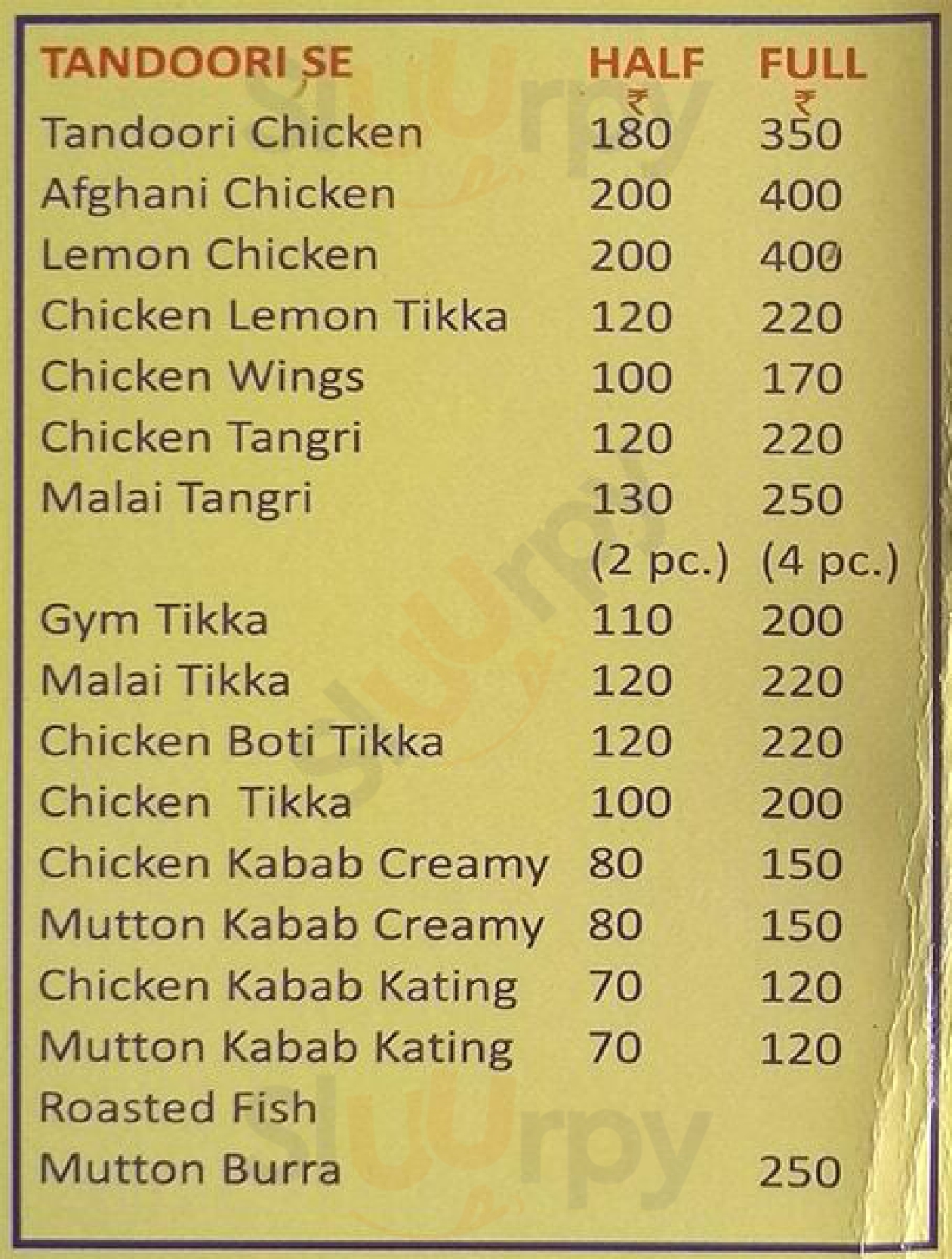 New Pishori Chicken Kabab New Delhi Menu - 1