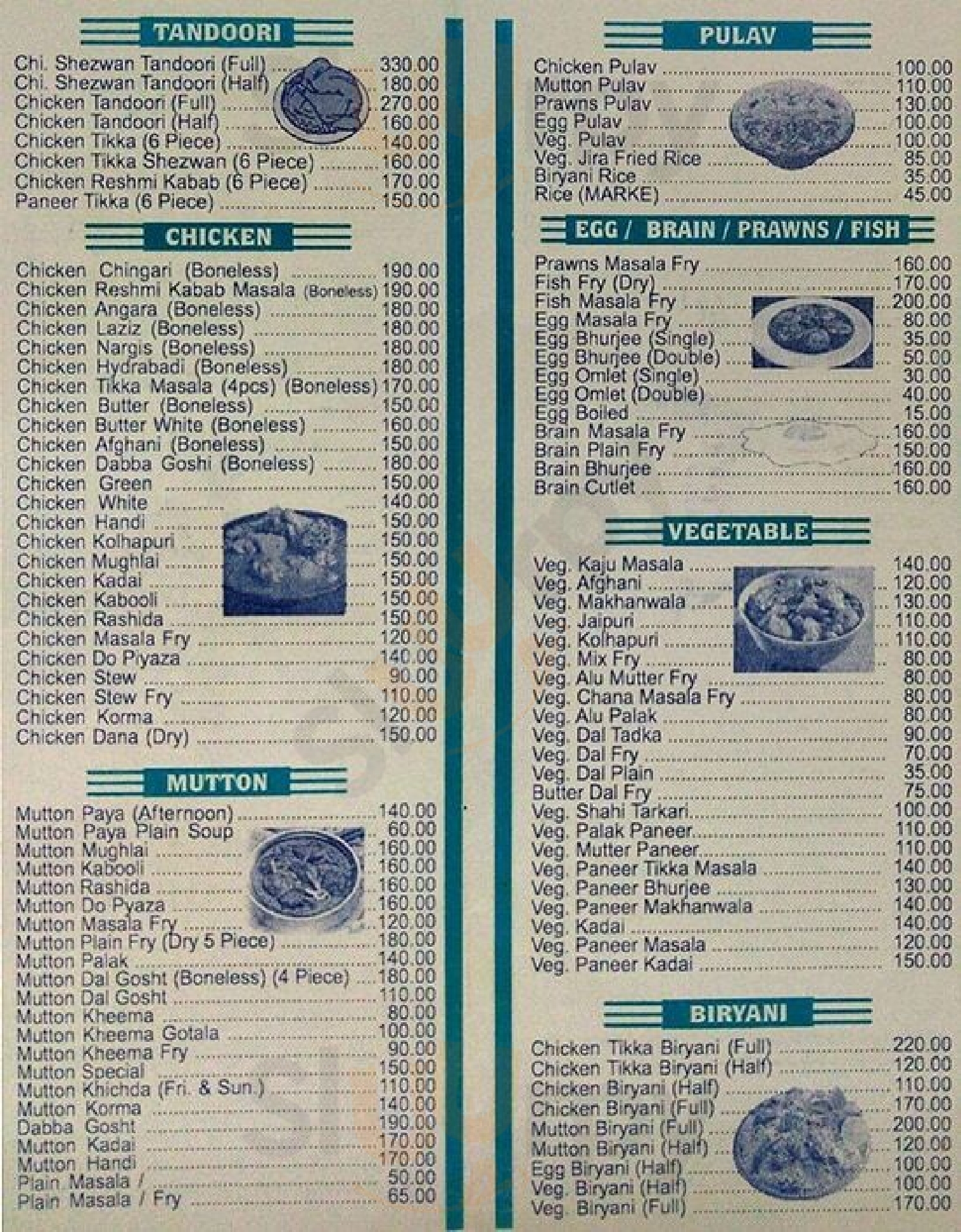 Taskan Restaurant Mumbai Menu - 1