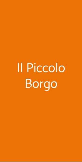 Il Piccolo Borgo, Prato