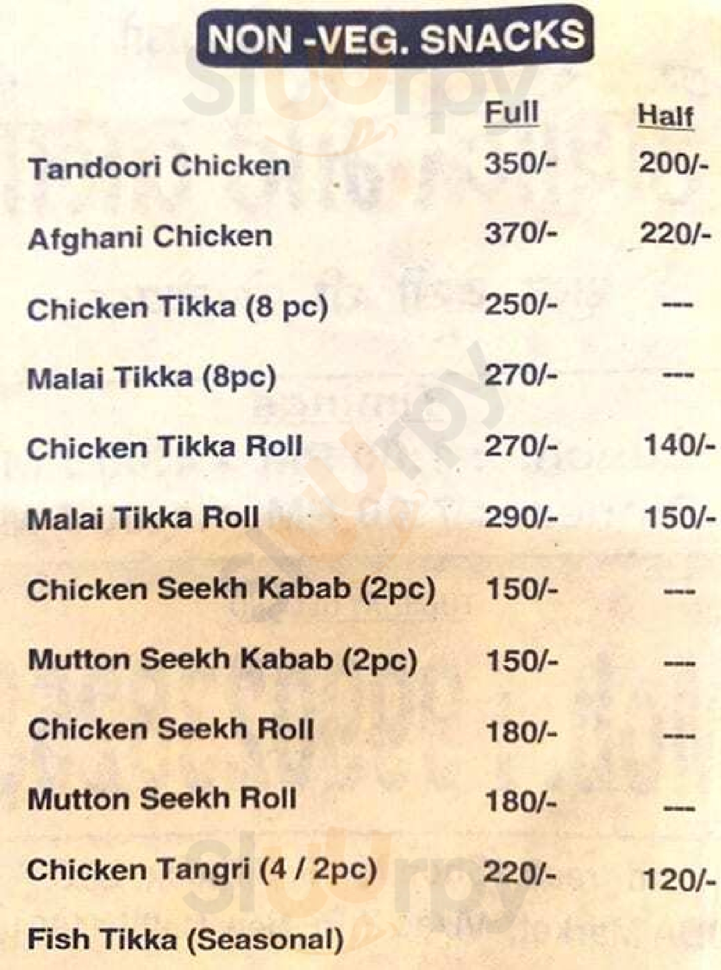 Ashok Meat Wala New Delhi Menu - 1