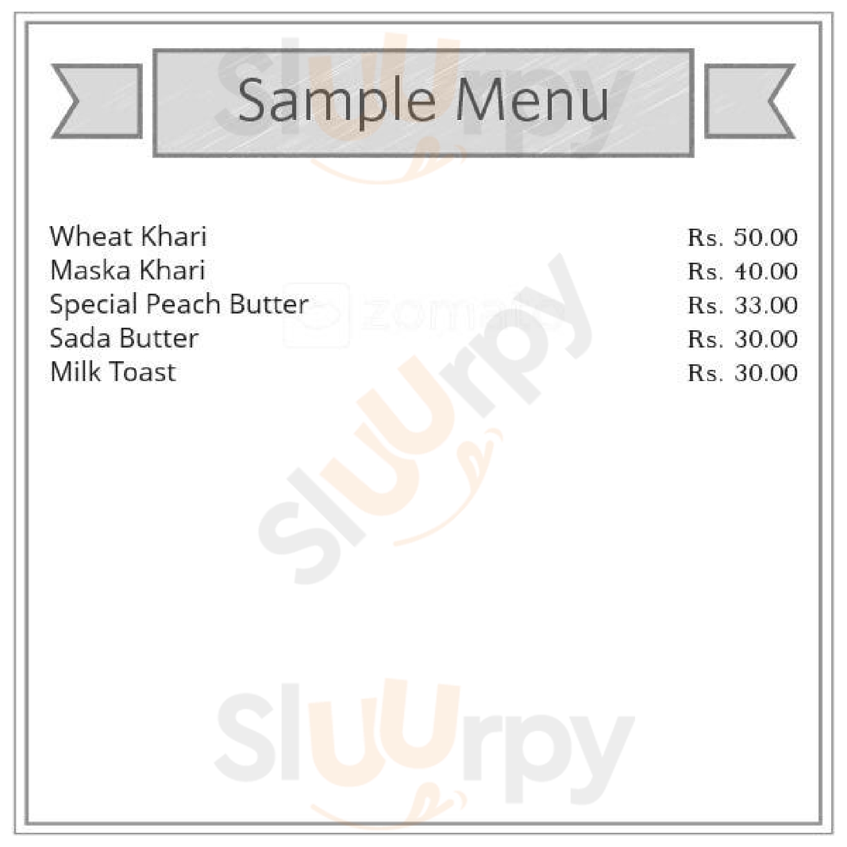 New Adarsh Bakery Mumbai Menu - 1