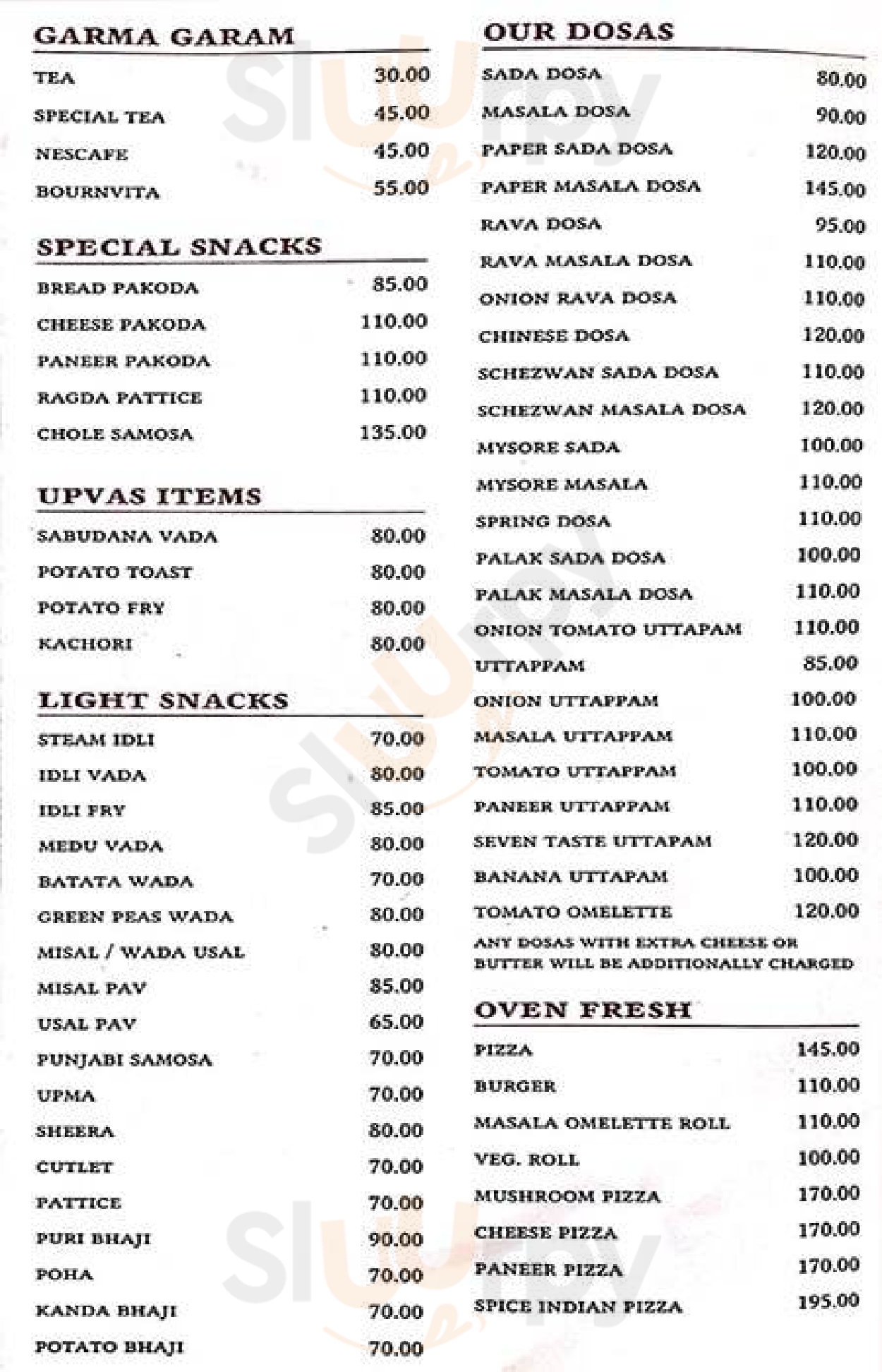 Hari Om Snacks Mumbai Menu - 1