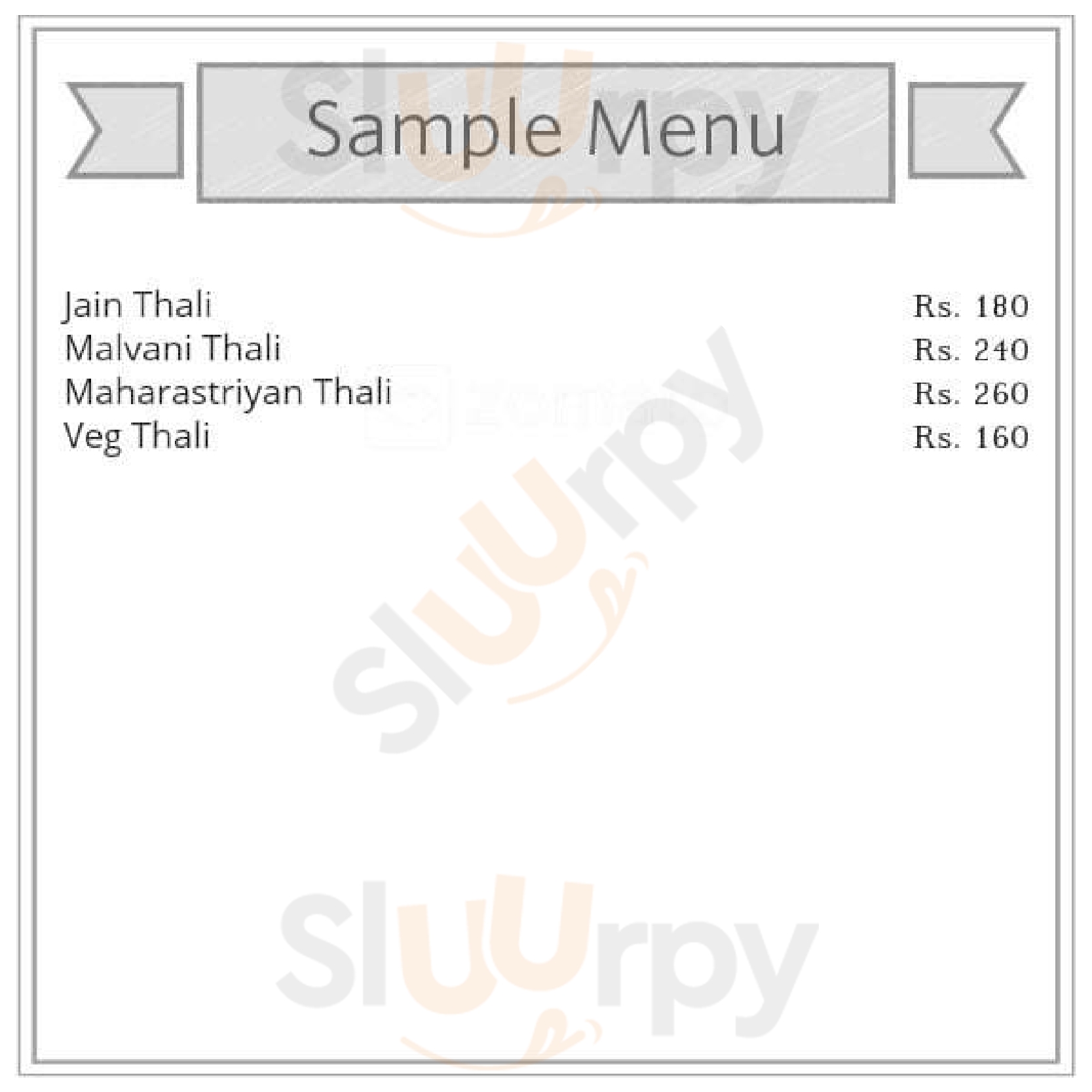 Vaishali Gujrati Thali Mumbai Menu - 1