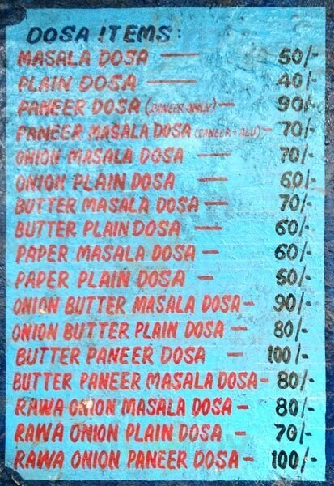 Anand Fast Food Corner New Delhi Menu - 1