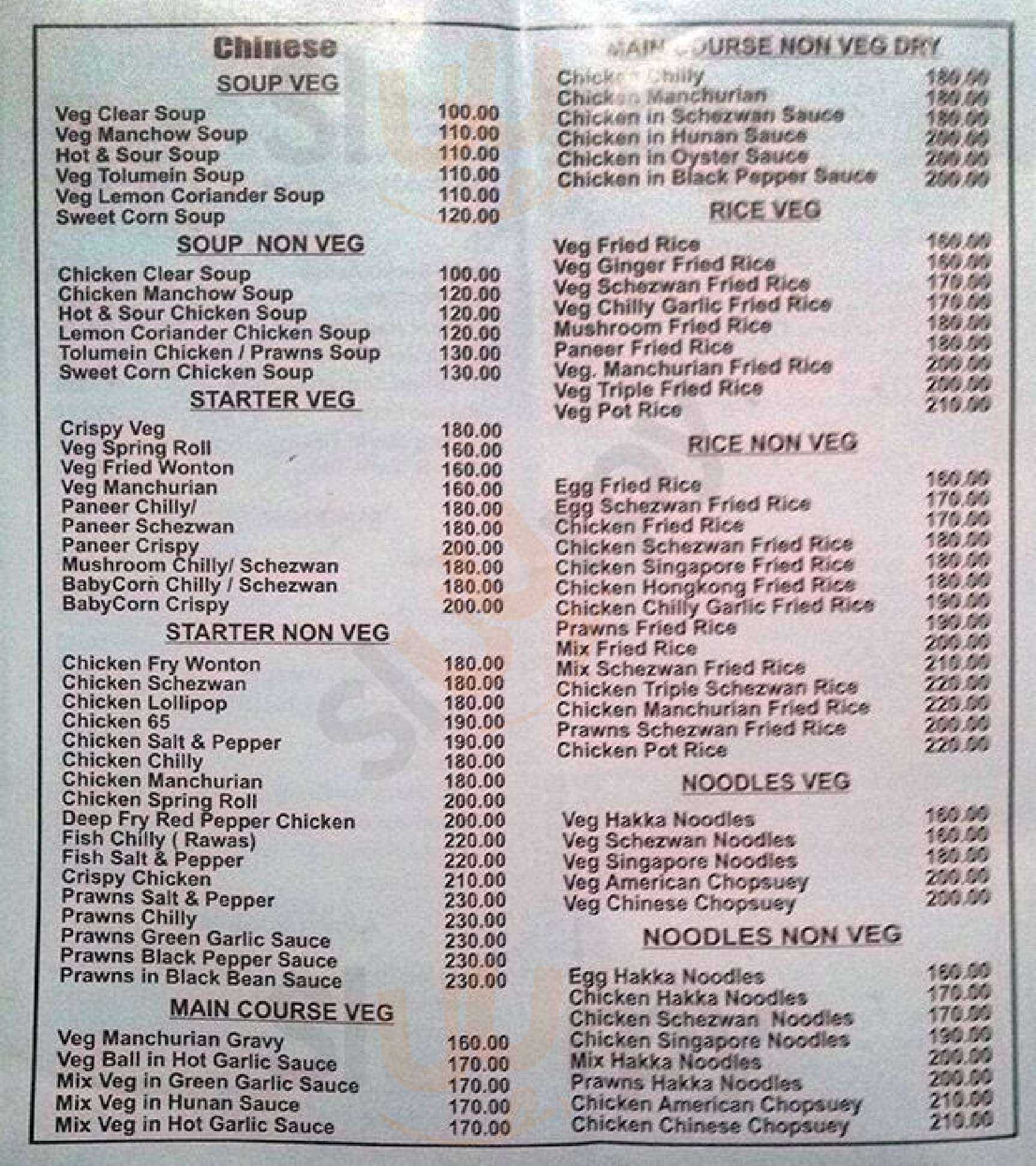 Ginger Mumbai Menu - 1