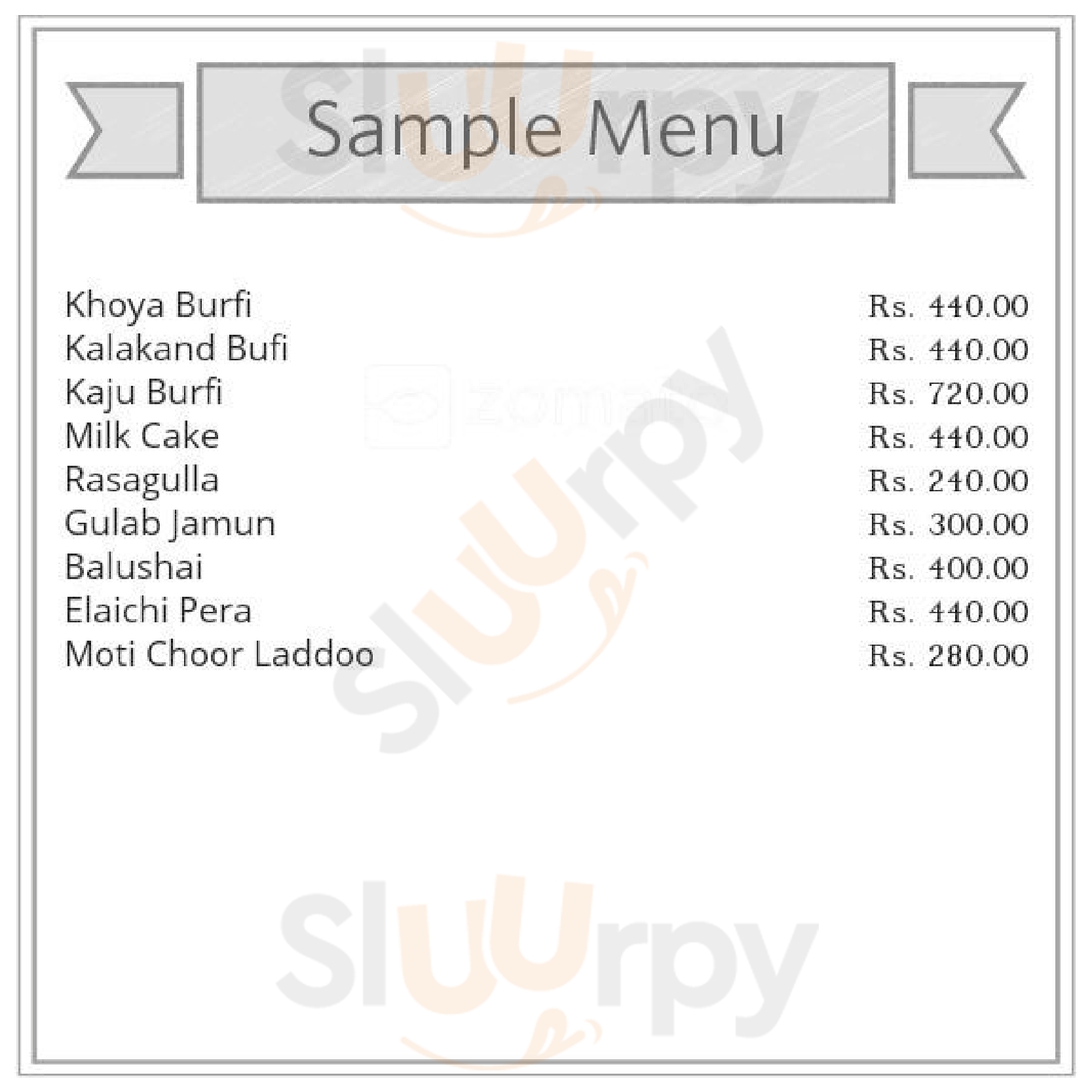 Saini Sweets New Delhi Menu - 1