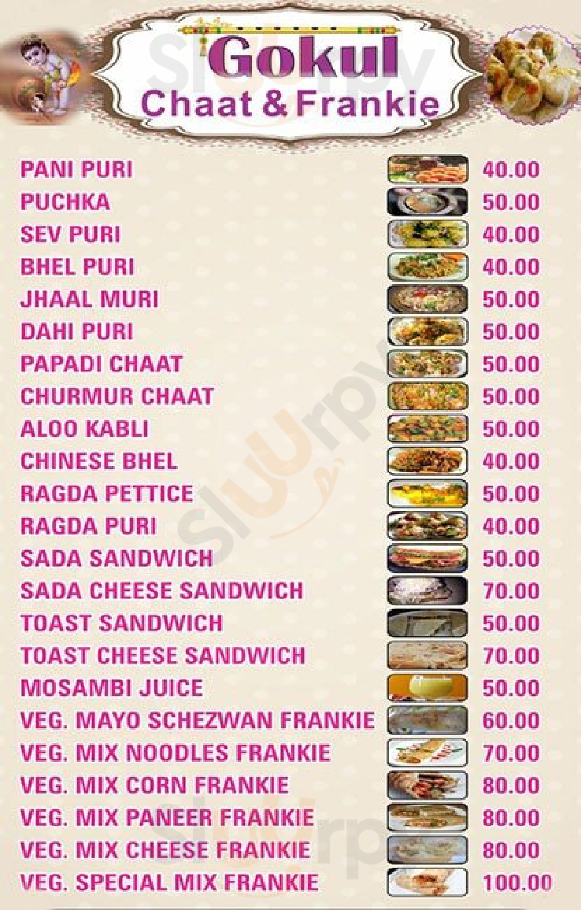 Gokul Franky & Chaat Mumbai Menu - 1