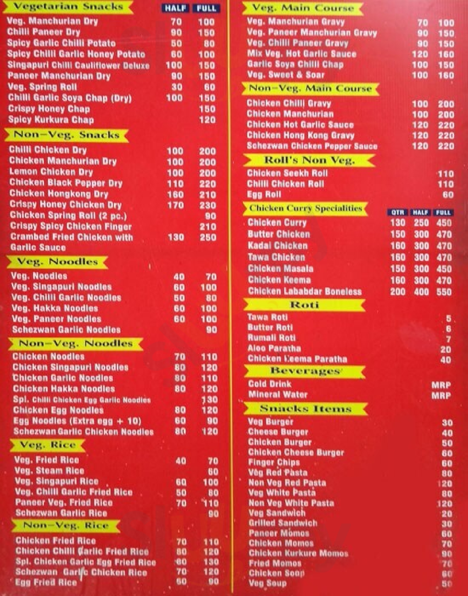 Touch Of Taste New Delhi Menu - 1