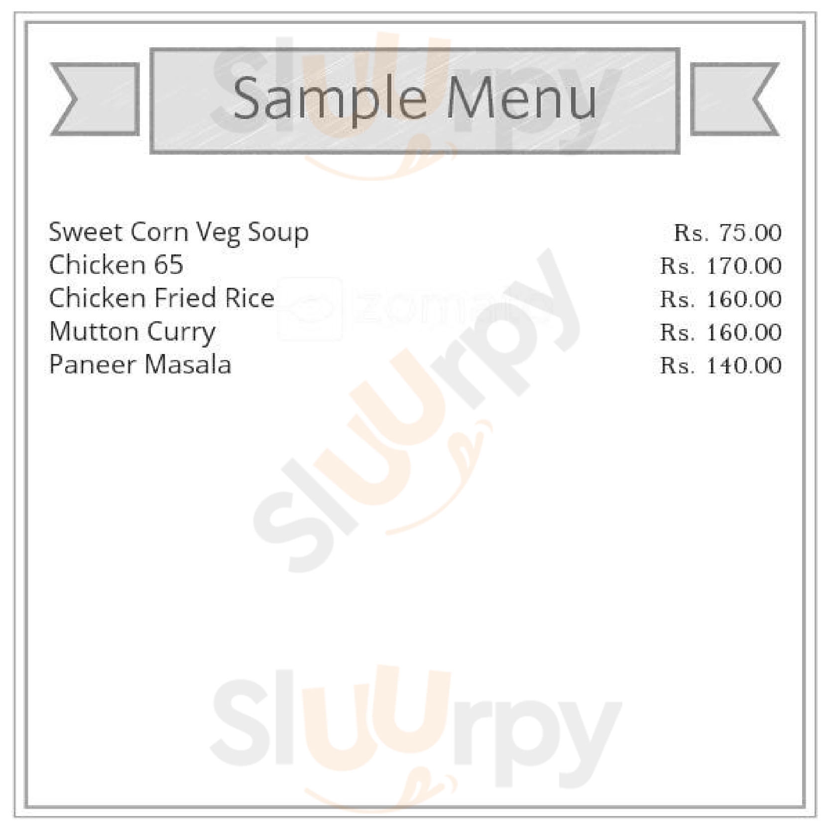 Parth Fast Food Mumbai Menu - 1