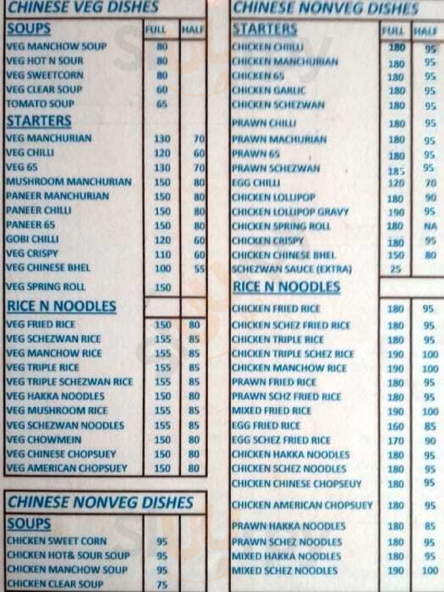 Mathura Bhuvan Hotel Mumbai Menu - 1