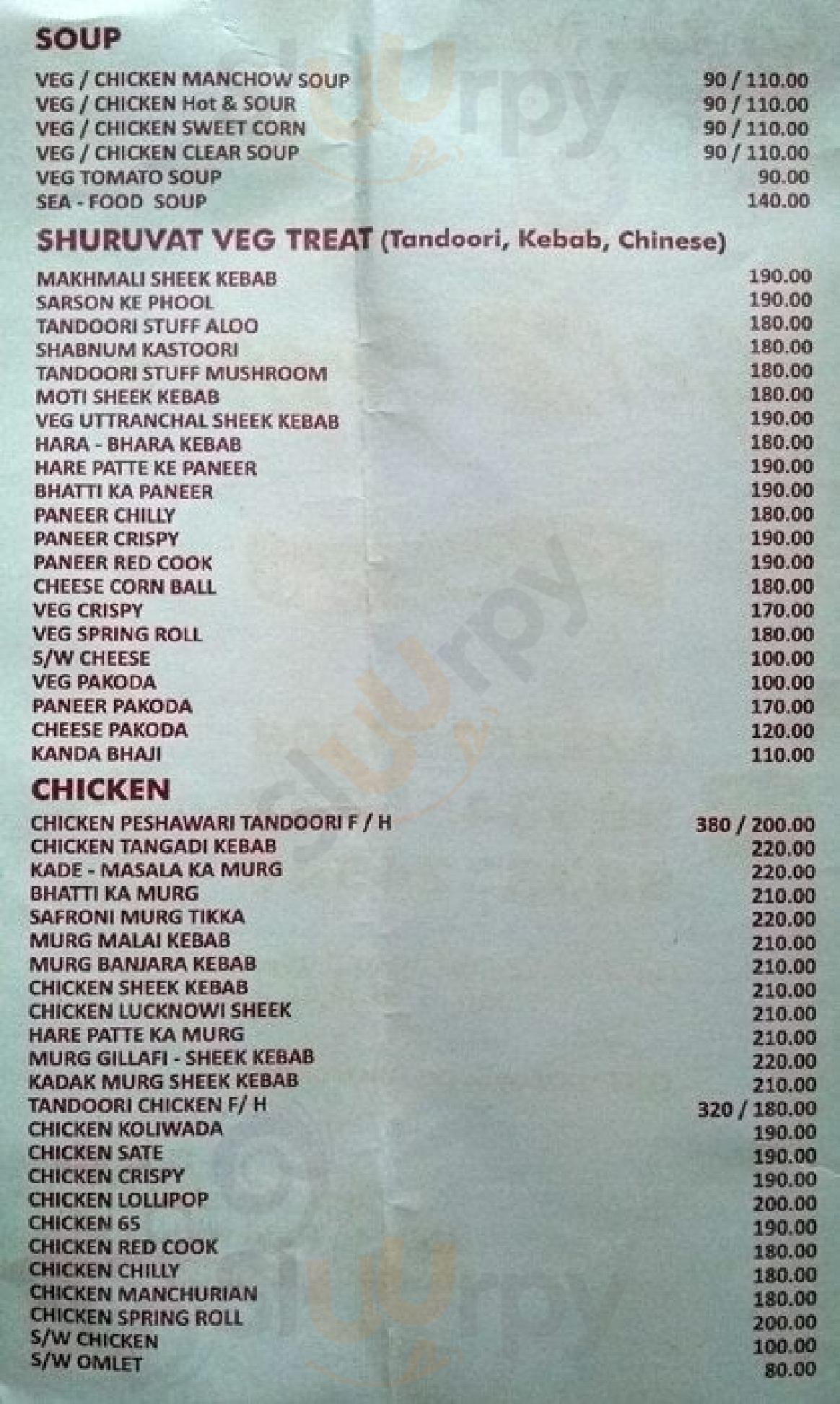 Get2gether Restaurant & Bar Mumbai Menu - 1