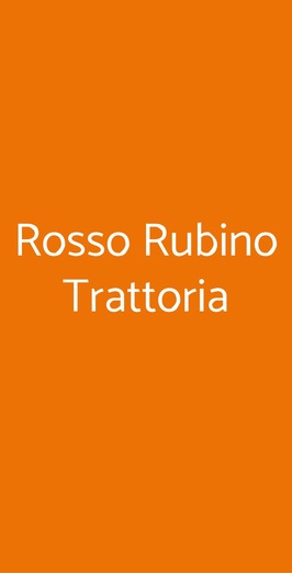 Rosso Rubino Trattoria, Montepulciano